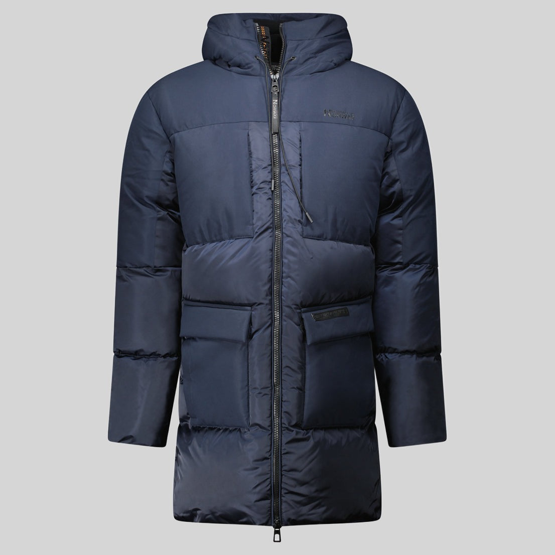 geographical-norway-bocaraton-herren-parka-marine-lang-gesteppt image 2