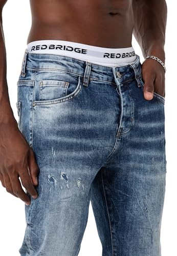 redbridge-m4324-jeans-herren-antifit-blau-36w-34l-destroyed image 8