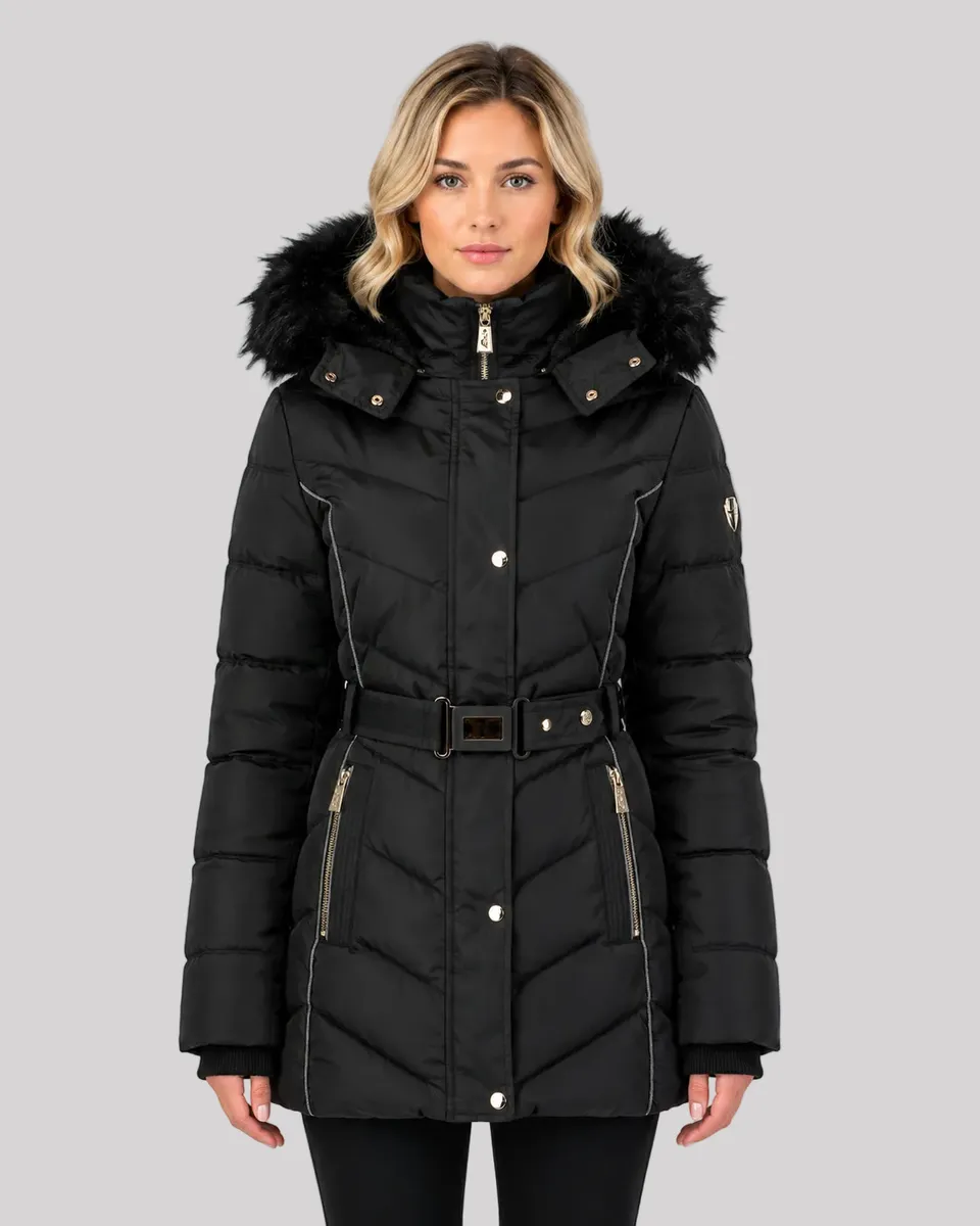 geographical-norway-becky-damen-parka-mit-abnehmbarer-fellkapuze image 1