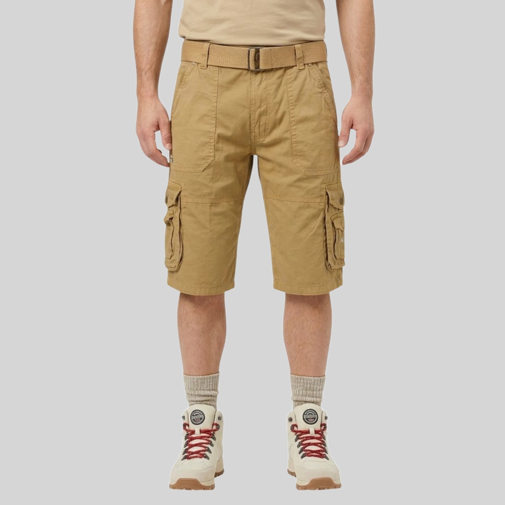 geographical-norway-perou-bermuda-shorts-herren-beige-l-mit-taschen image 1