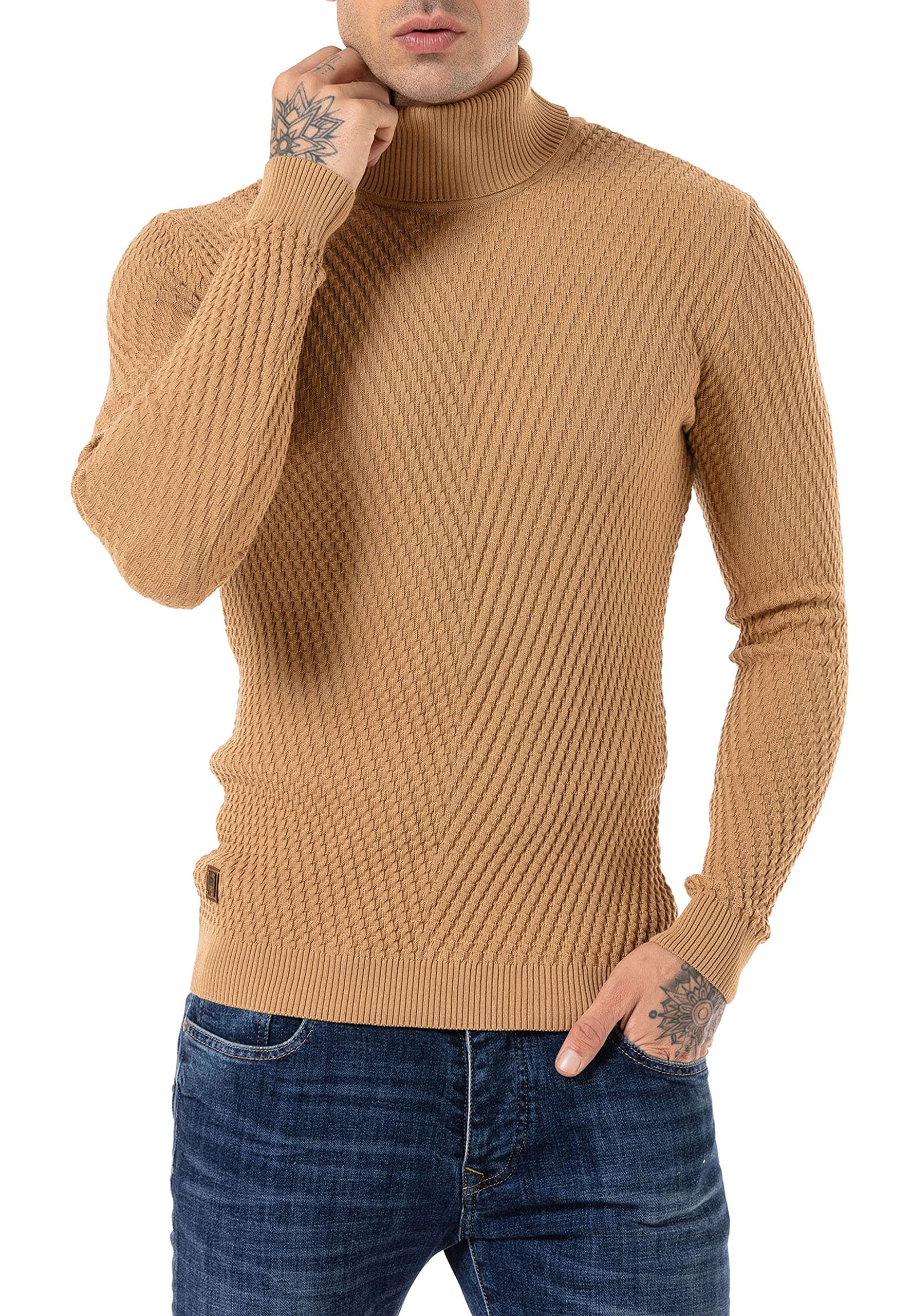 redbridge-pullover-herren-rollkragen-strick-mit-muster image 7