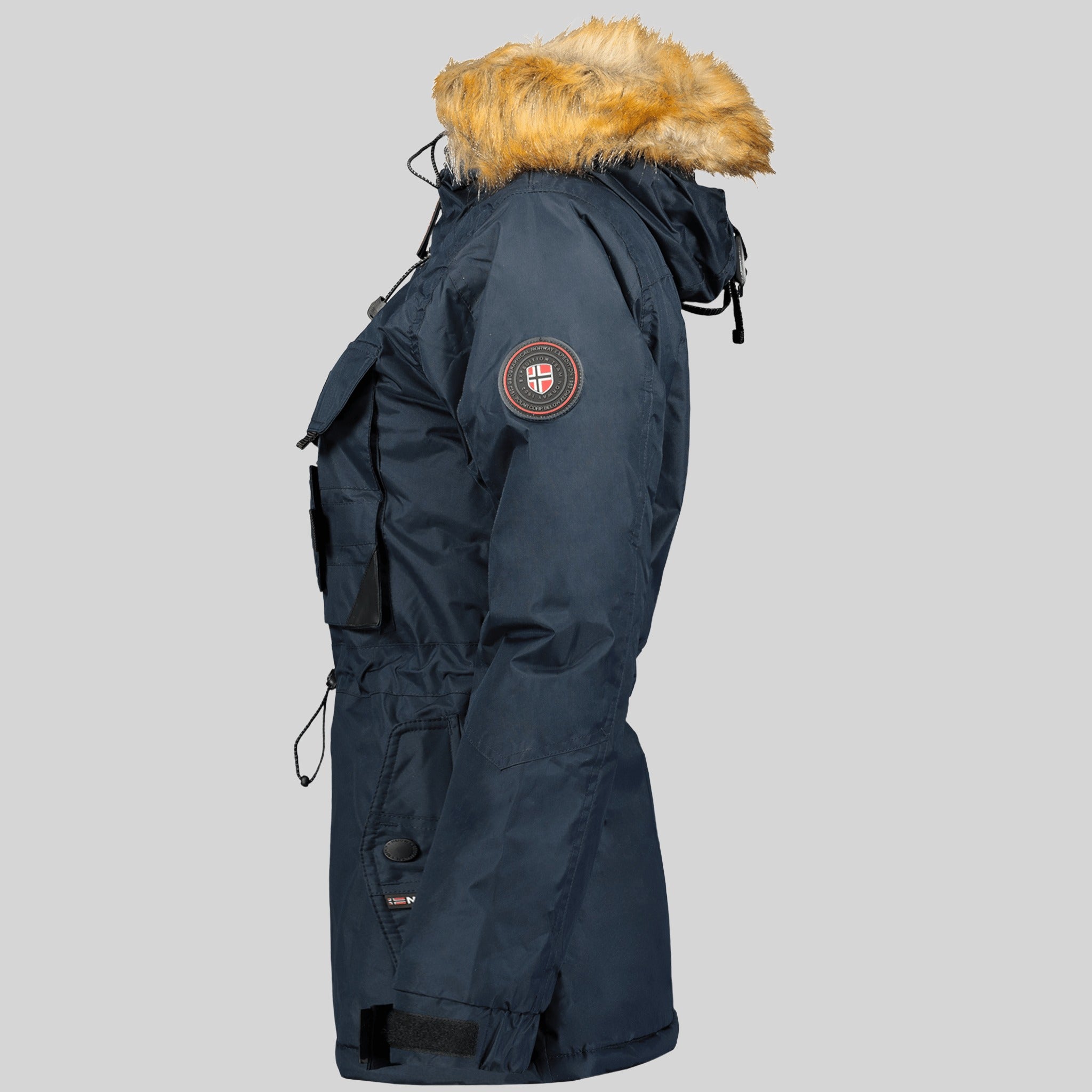 geographical-norway-bulle-parka-schwarz-fell-damen image 8
