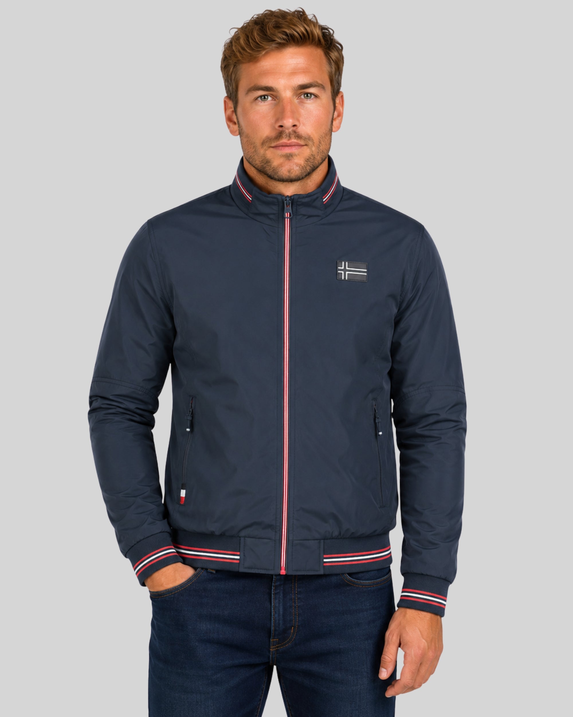 geographical-norway-dalente-herren-bergangsjacke-kaki-leicht-polyester image 6
