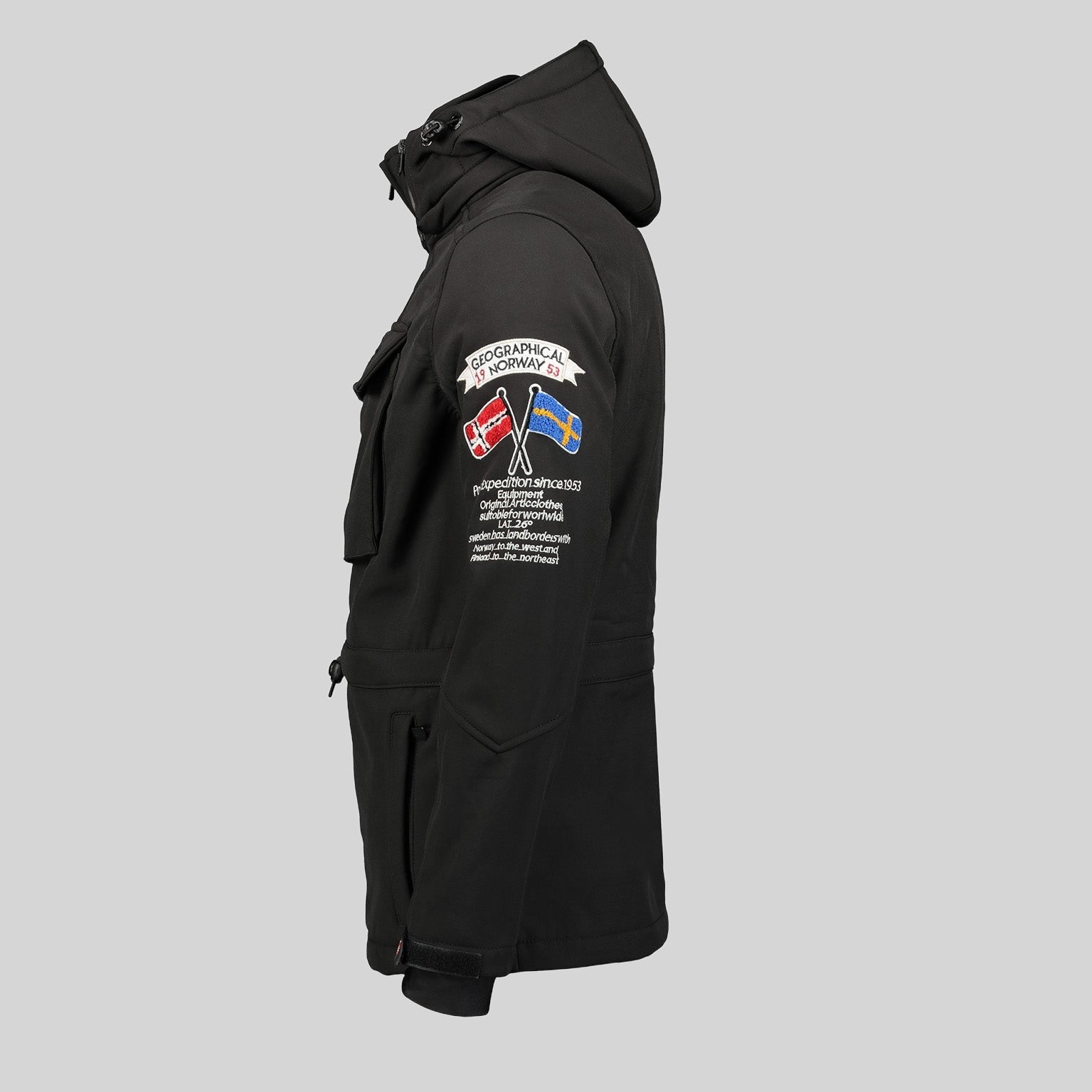 geographical-norway-target-softshelljacke-herren-schwarz-winddicht image 4