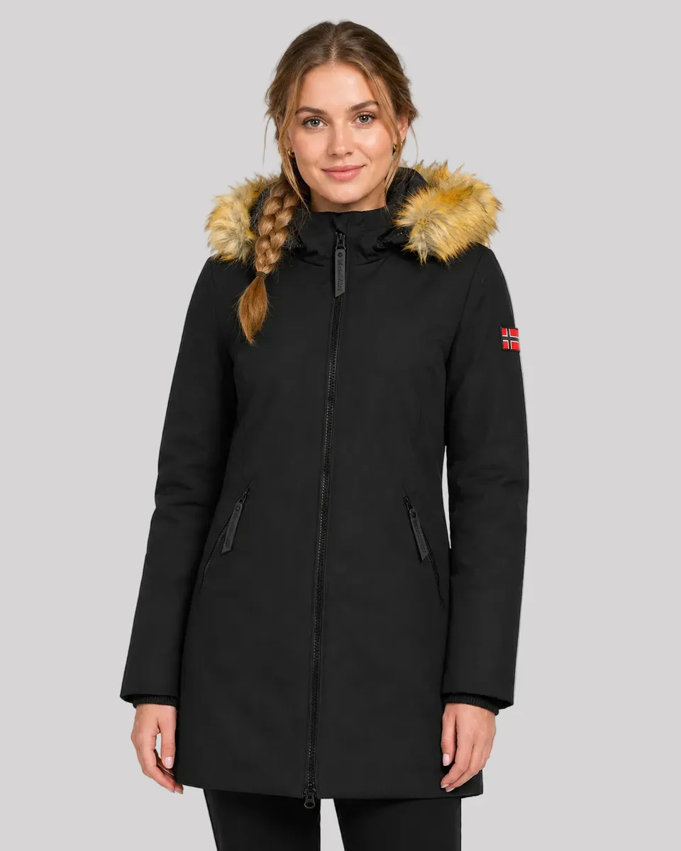 geographical-norway-adelaide-damen-parka-winterjacke-schwarz image 1