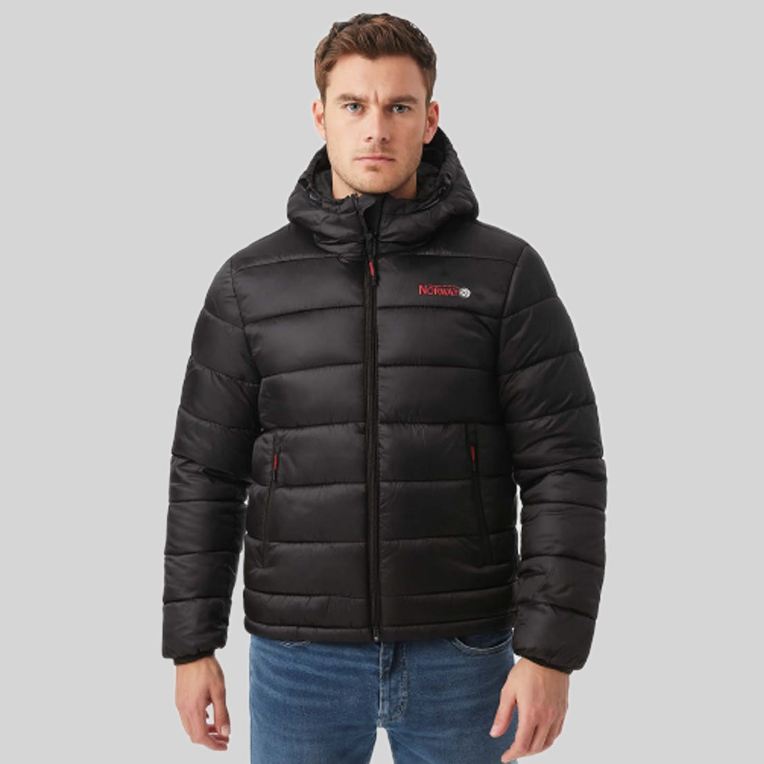 geographical-norway-bery-steppjacke-herren-schwarz-kapuze image 7