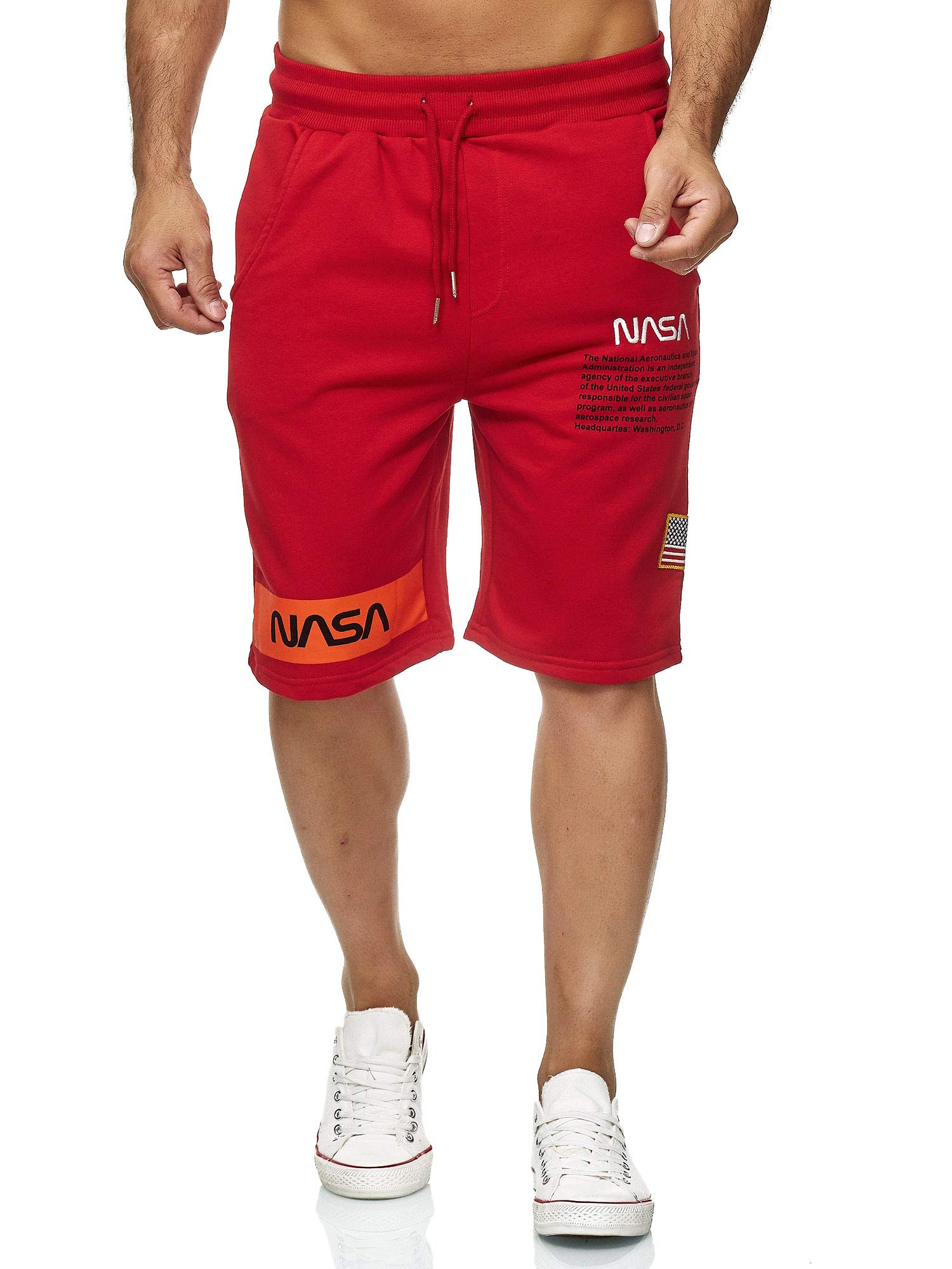 redbridge-shorts-herren-nasa-sweatshorts-kurz-anthrazit-baumwolle image 8