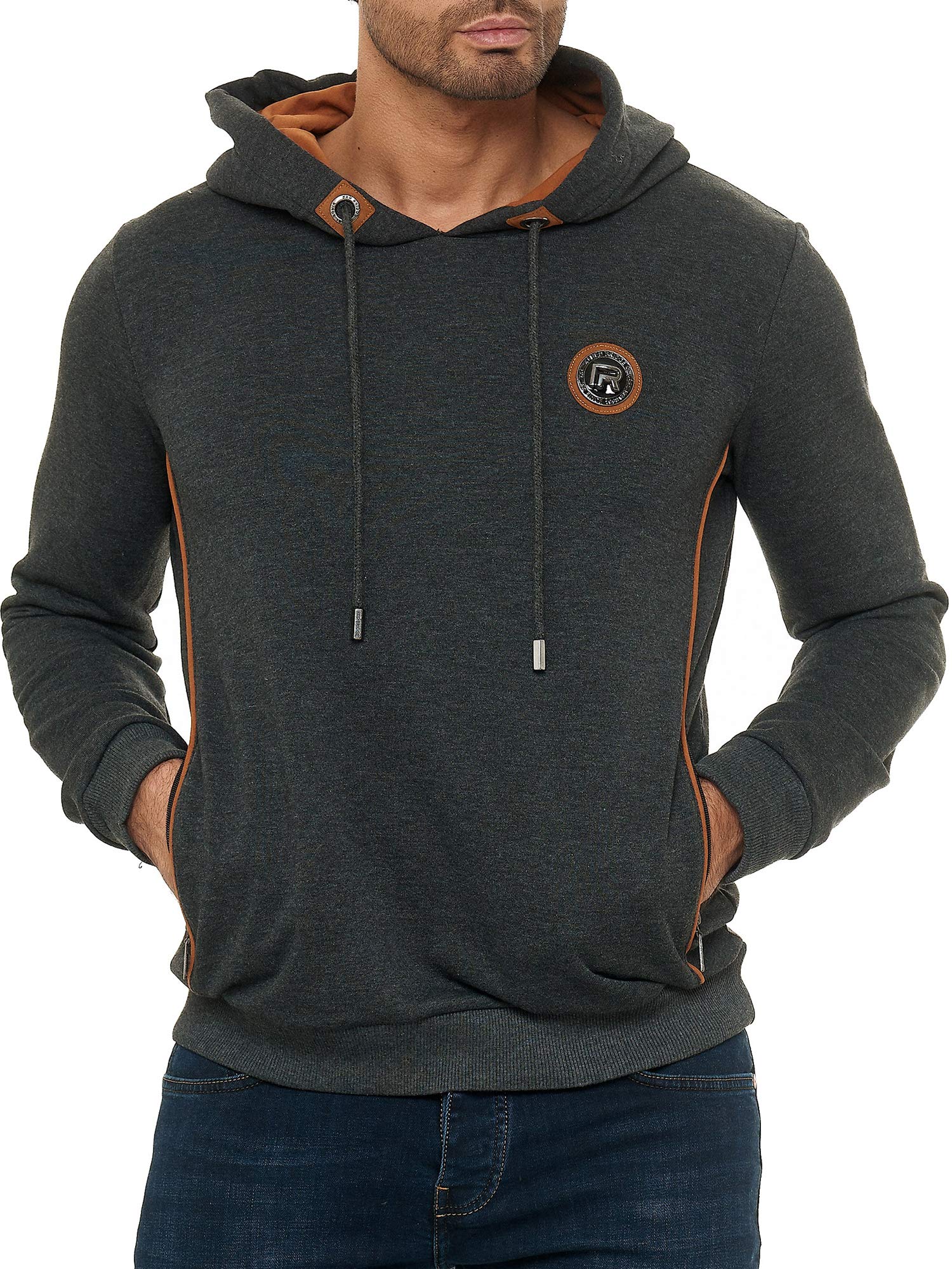 redbridge-contrast-line-hoodie-herren-mit-kapuze-regular-fit-schwarz image 4