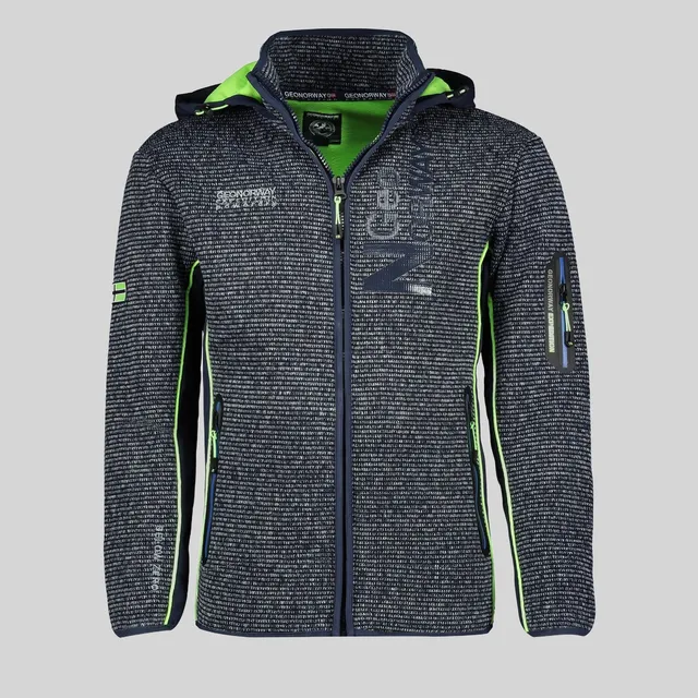 geographical-norway-tcharly-fleecejacke-herren-schwarz-mit-kapuze image 1