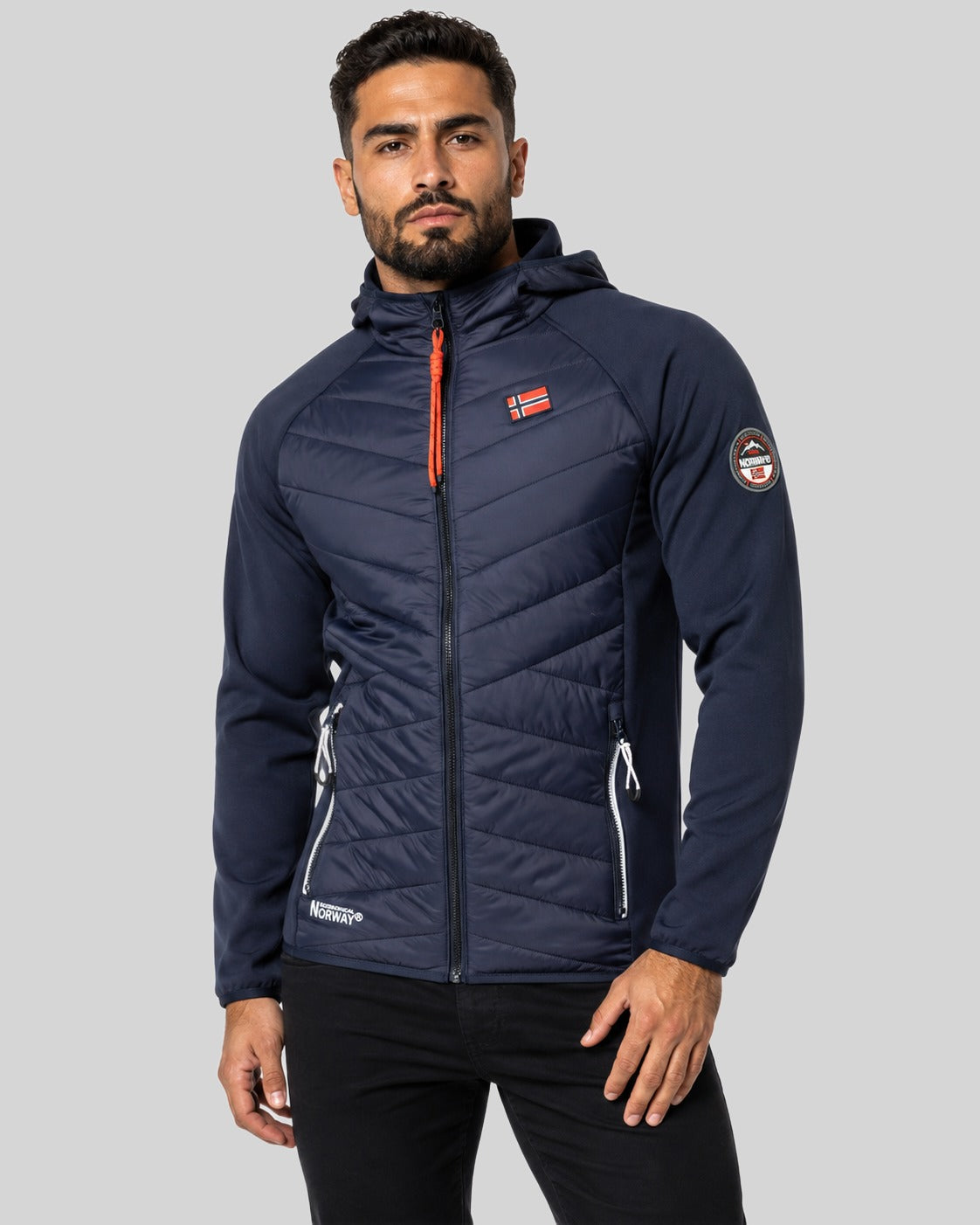 geographical-norway-trollo-herren-fleecejacke-mit-kapuze-marine-s image 1