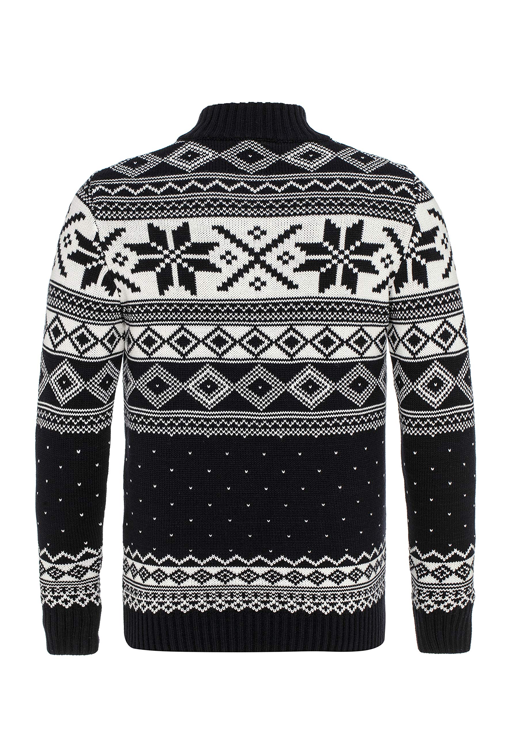 redbridge-m3121-norweger-pullover-herren-blau-l-stehkragen image 7