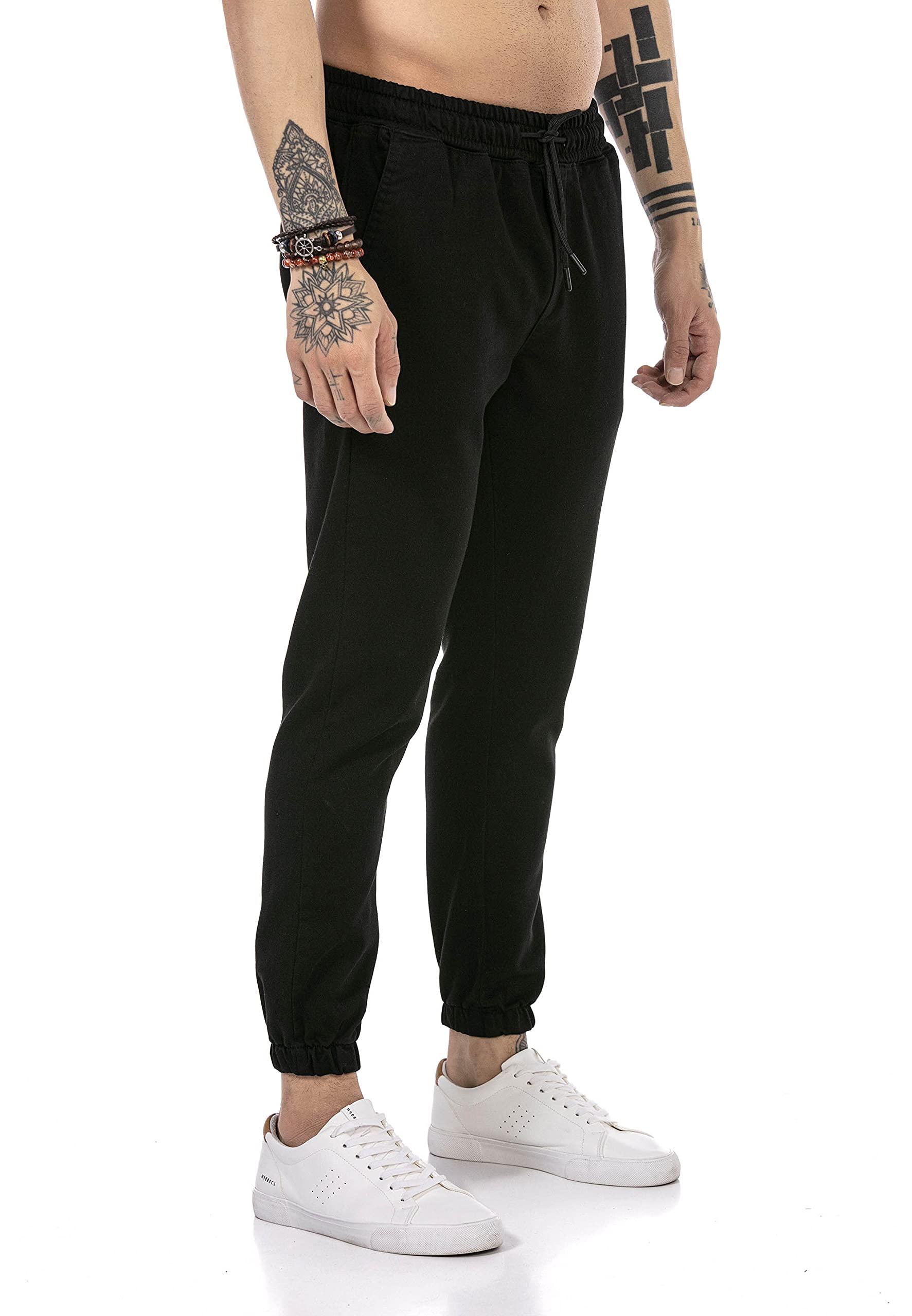 redbridge-hose-herren-chino-jogger-schwarz-freizeithose image 3