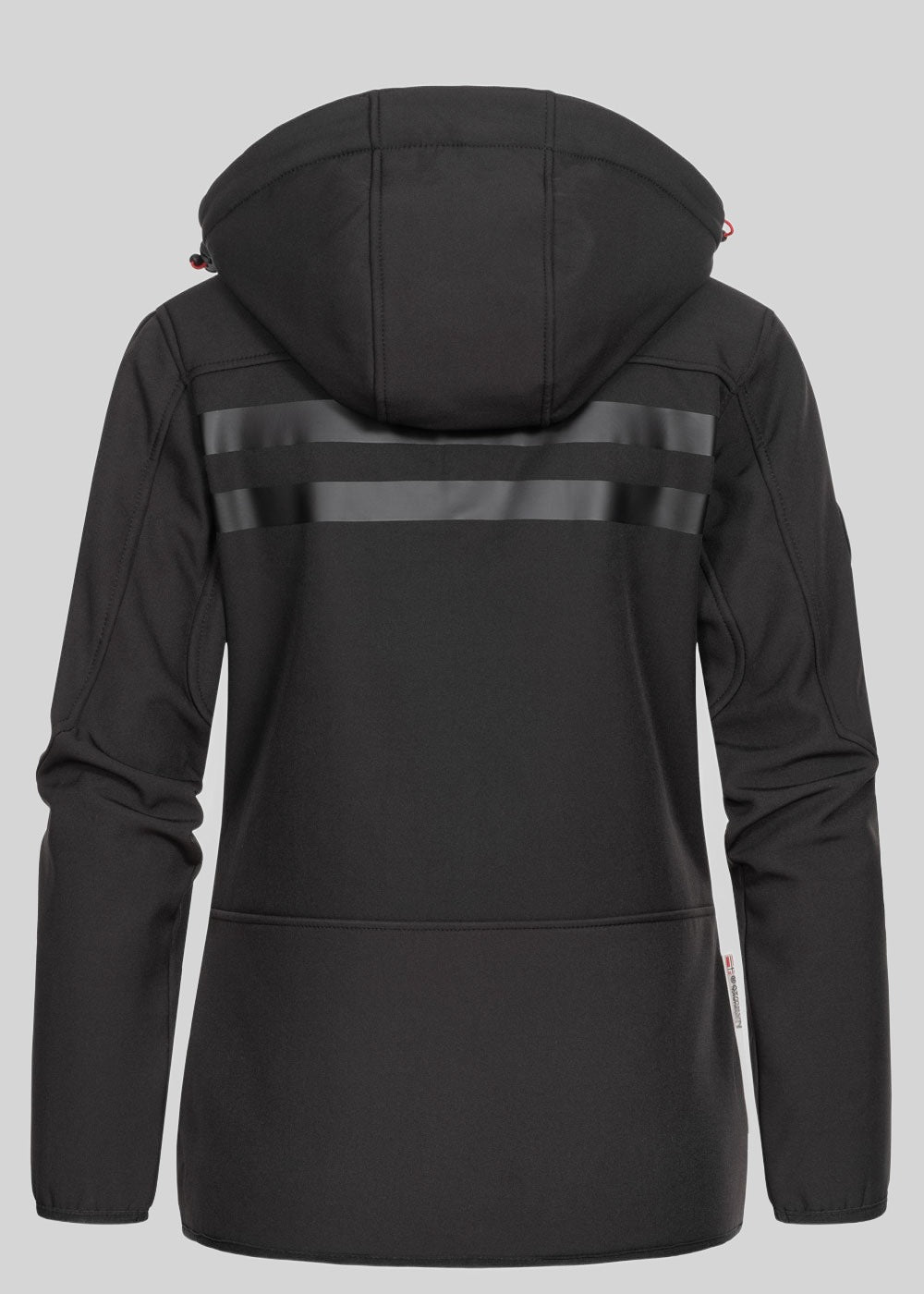 geographical-norway-reine-softshelljacke-damen-schwarz-orange image 2