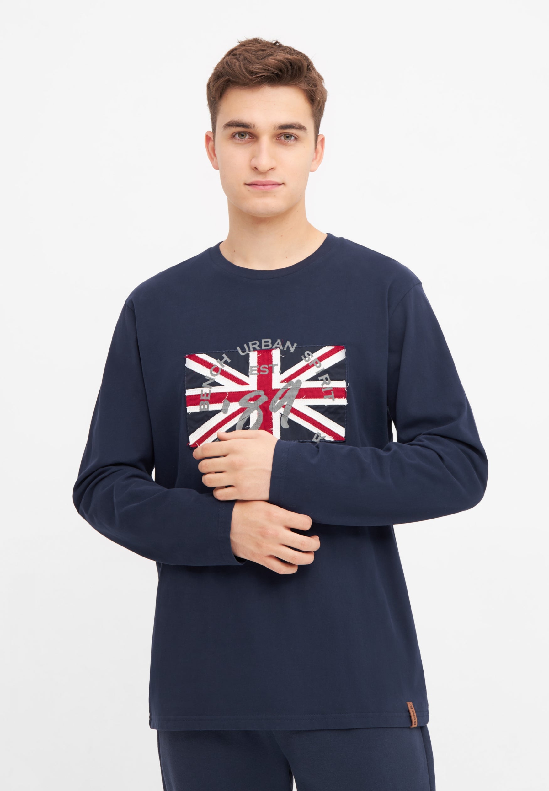 bench-karlstad-herren-sweatshirt-maritime-blue-union-jack image 2