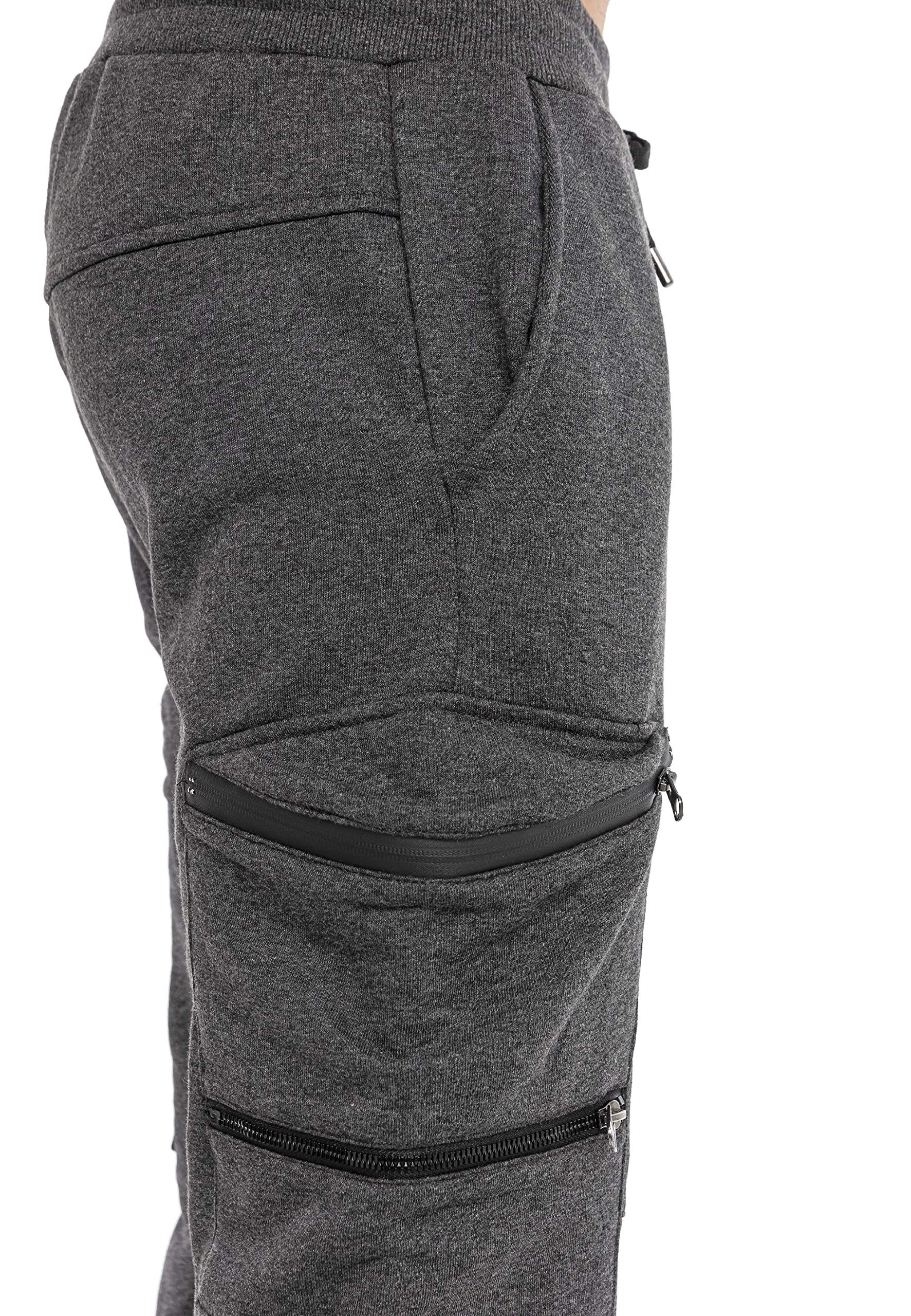 redbridge-double-zipper-jogginghose-herren-cargo-sweatpants image 4