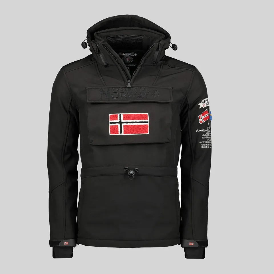 geographical-norway-target-softshelljacke-herren-schwarz-winddicht image 1