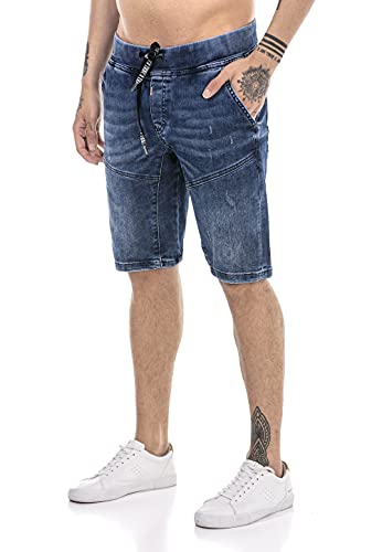 redbridge-shorts-used-look-jeansshorts-weicher-bund image 7