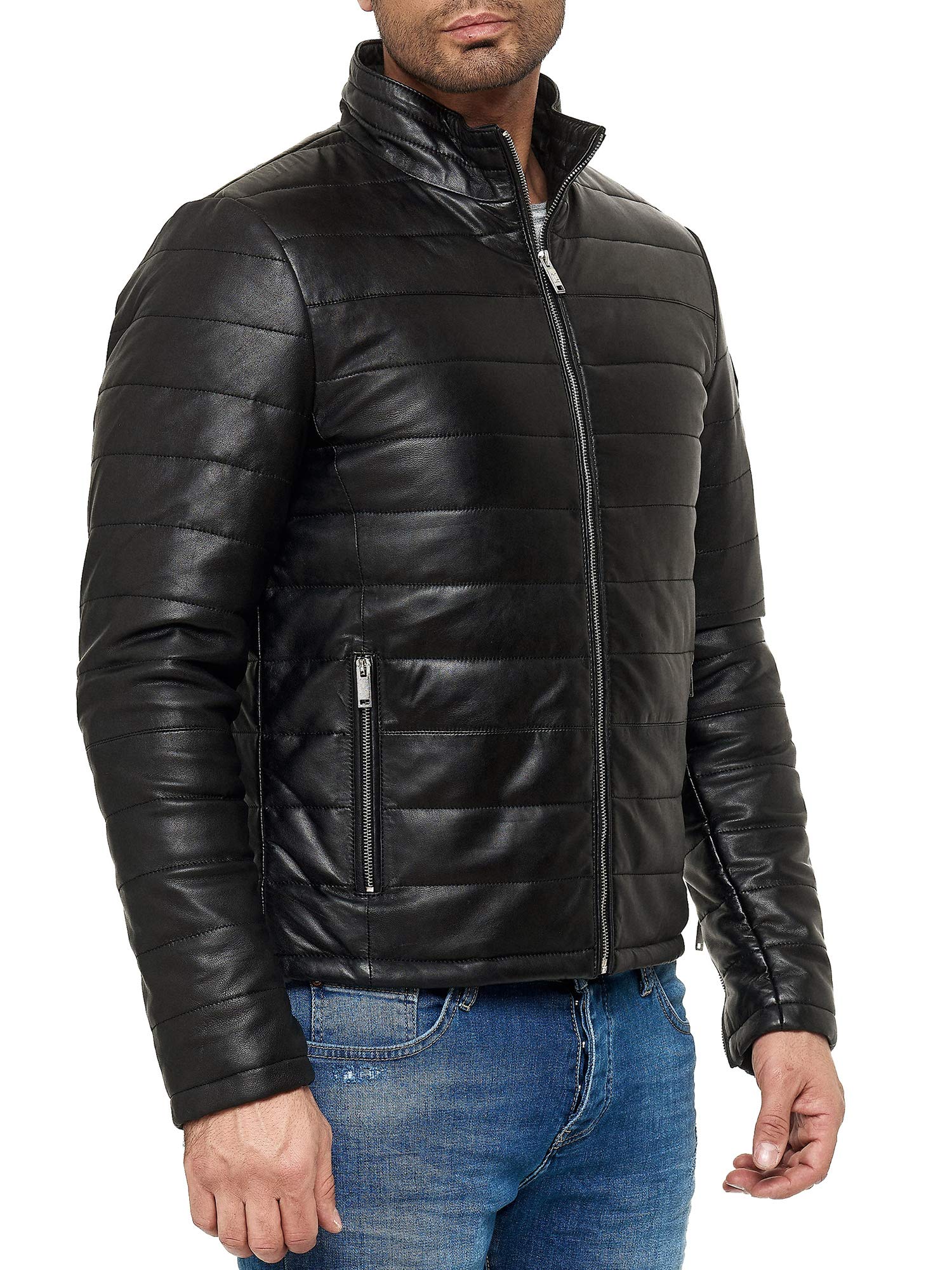 redbridge-lederjacke-herren-echtleder-stepp-schwarz image 5