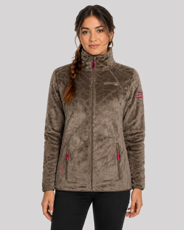 geographical-norway-univers-damen-fleecejacke-schwarz-stickerei image 1