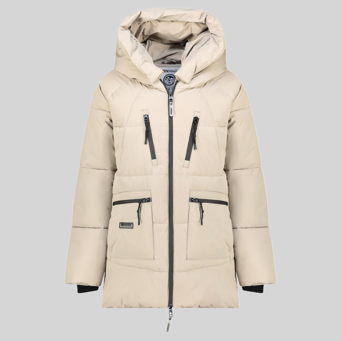 geographical-norway-badaboum-damen-parka-beige-winter-lang image 3