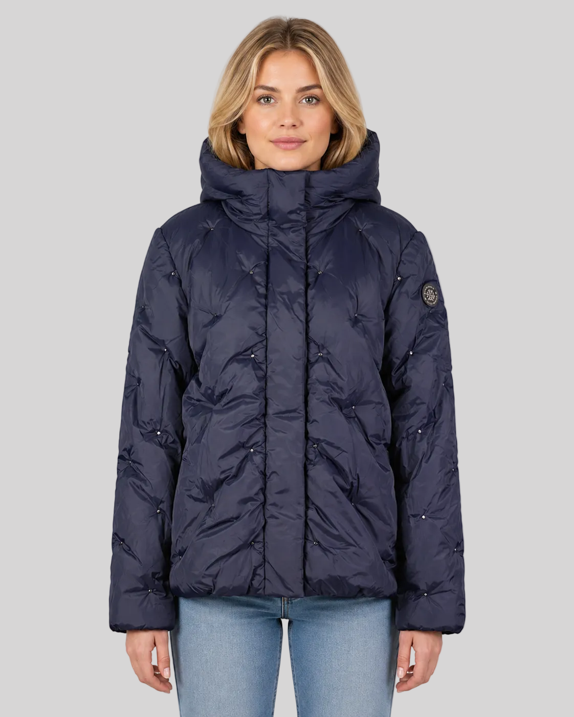 geographical-norway-berola-damen-parka-winterjacke-marine-mit-kapuze image 1