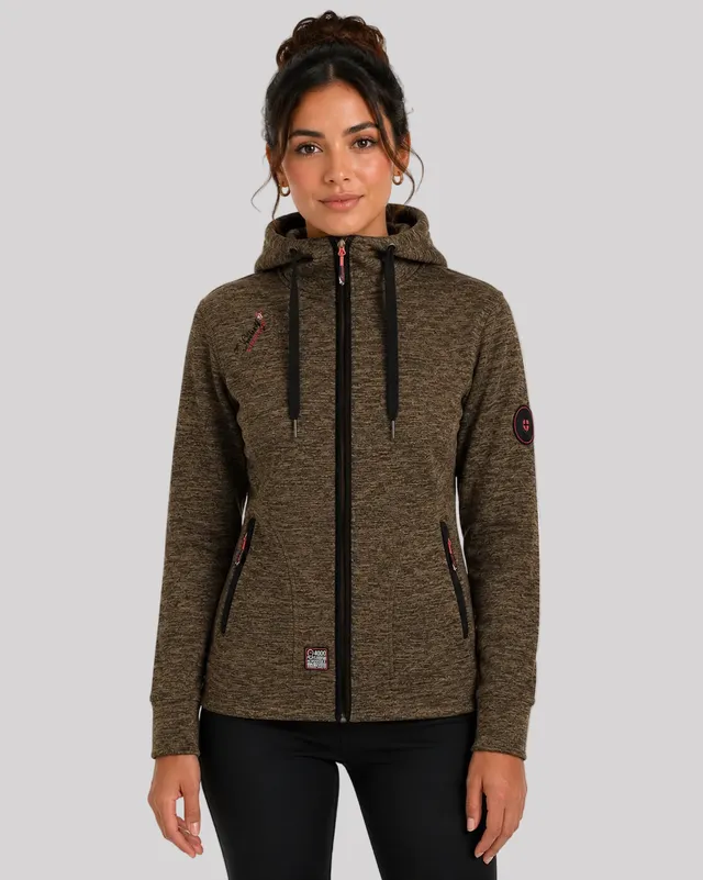 geographical-norway-twelve-damen-fleecejacke-schwarz-kapuze image 1
