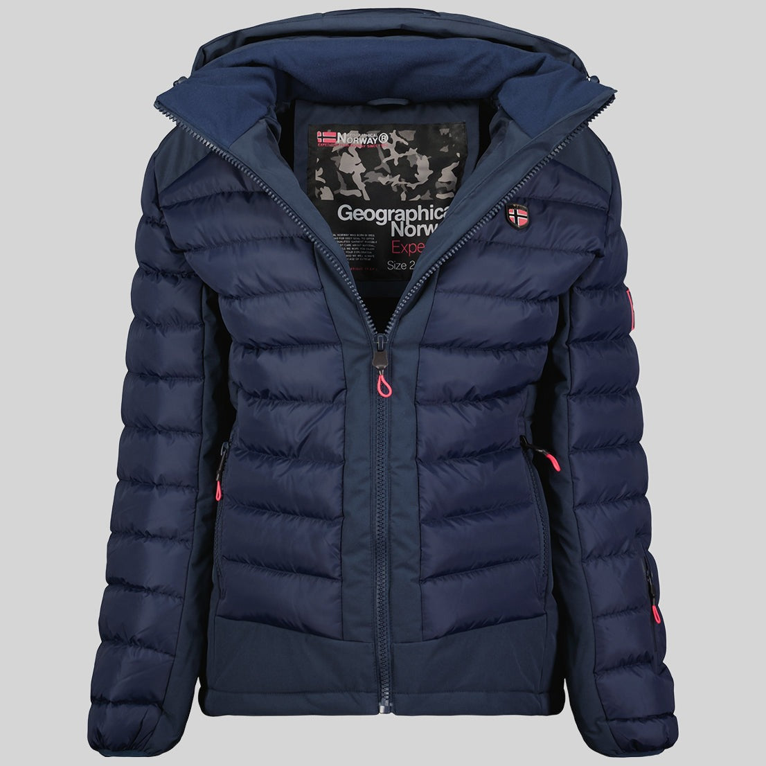 geographical-norway-aurelien-damen-jacke-marine-zweifarbig image 3