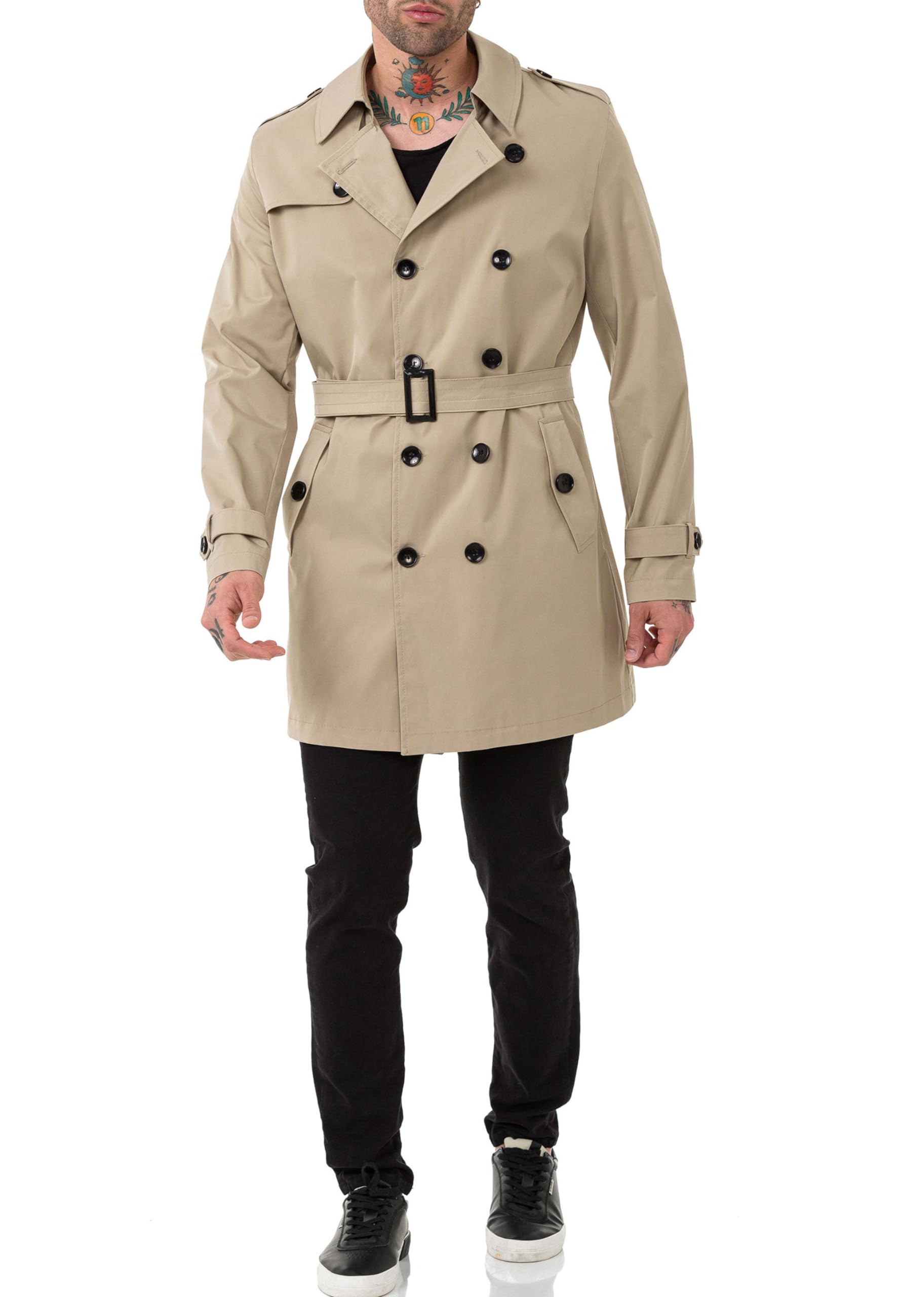 redbridge-m6132-trenchcoat-herren-beige-gr-s-leicht image 8