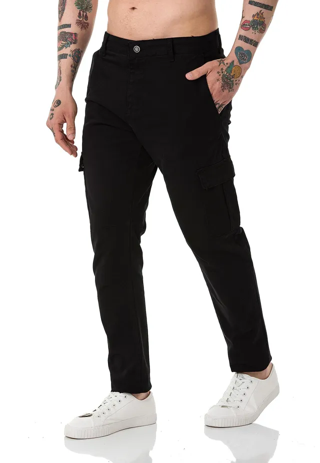 redbridge-cargo-hose-herren-chino-baumwolle-stretch-schwarz image 1