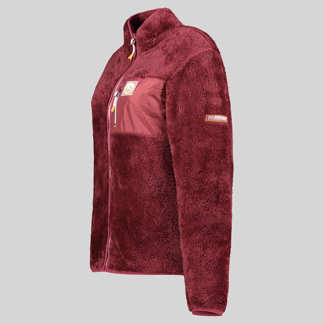 geographical-norway-uprecious-damen-fleecejacke-bordeaux image 4