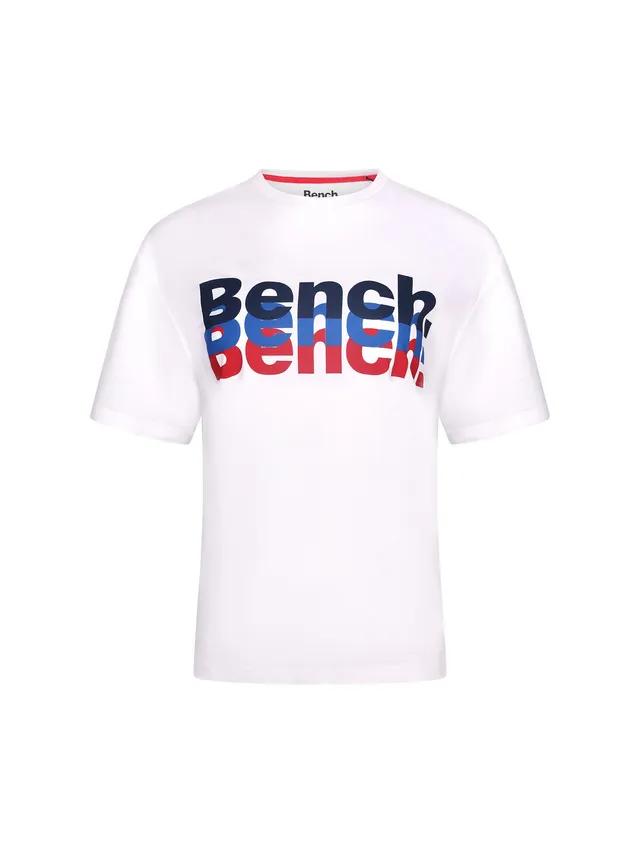 bench-arcus-herren-t-shirt-white-baumwolle-logo-slim image 1