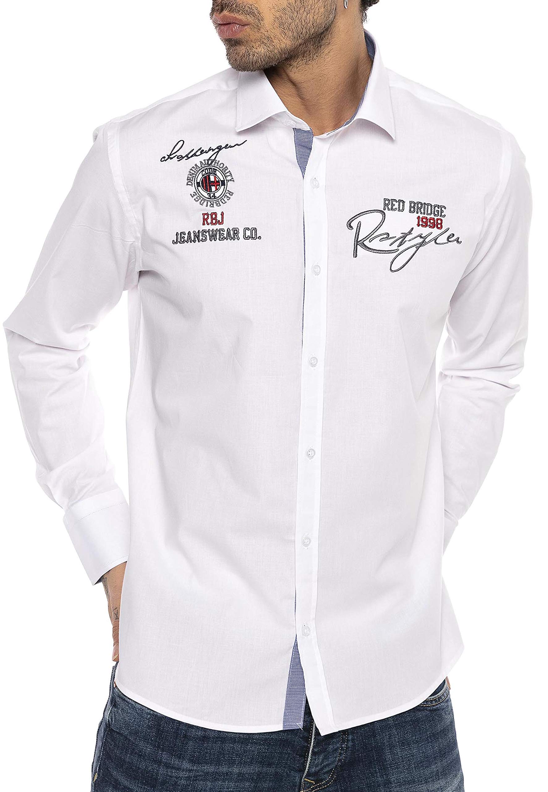 redbridge-freizeithemd-herren-casual-langarm-baumwolle-mint image 7