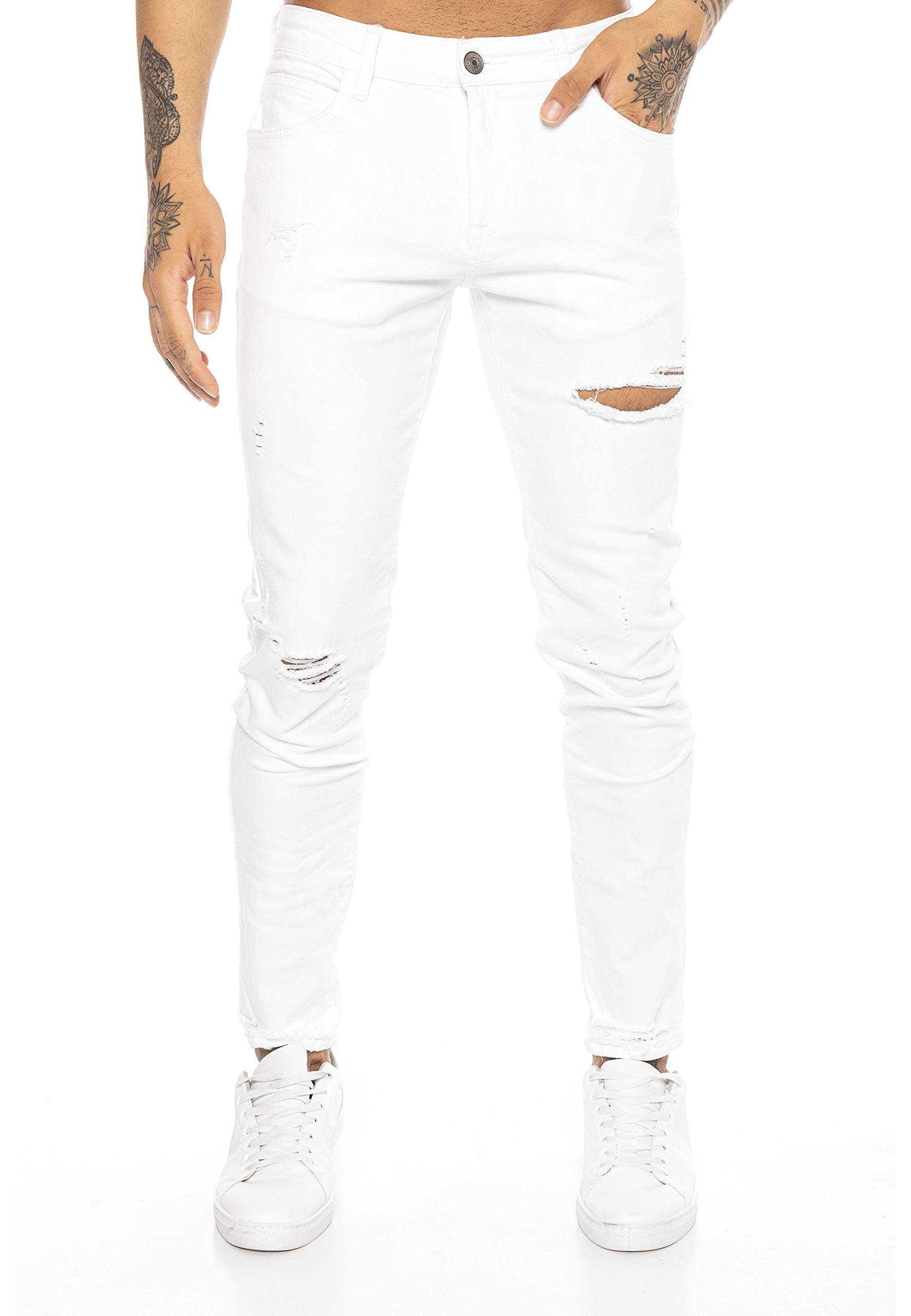 redbridge-m4235-jeans-slim-fit-destroyed-herren-denim image 4