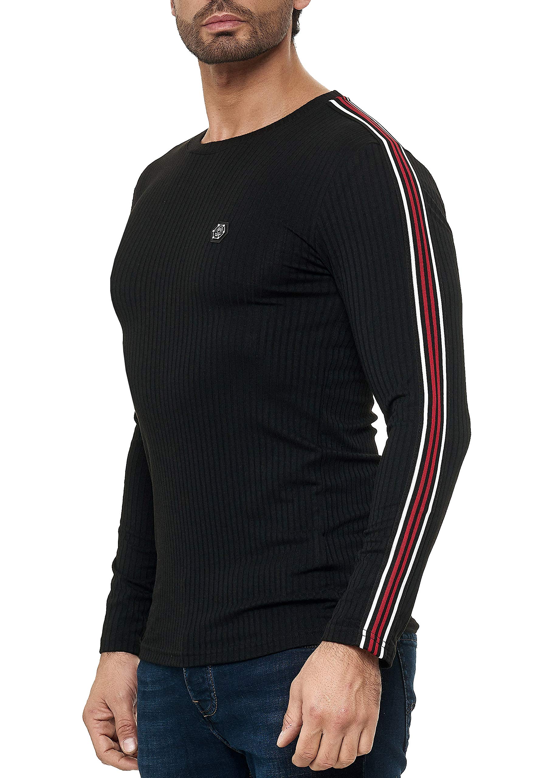 redbridge-longsleeves-herren-slim-fit-langarm-schwarz image 1