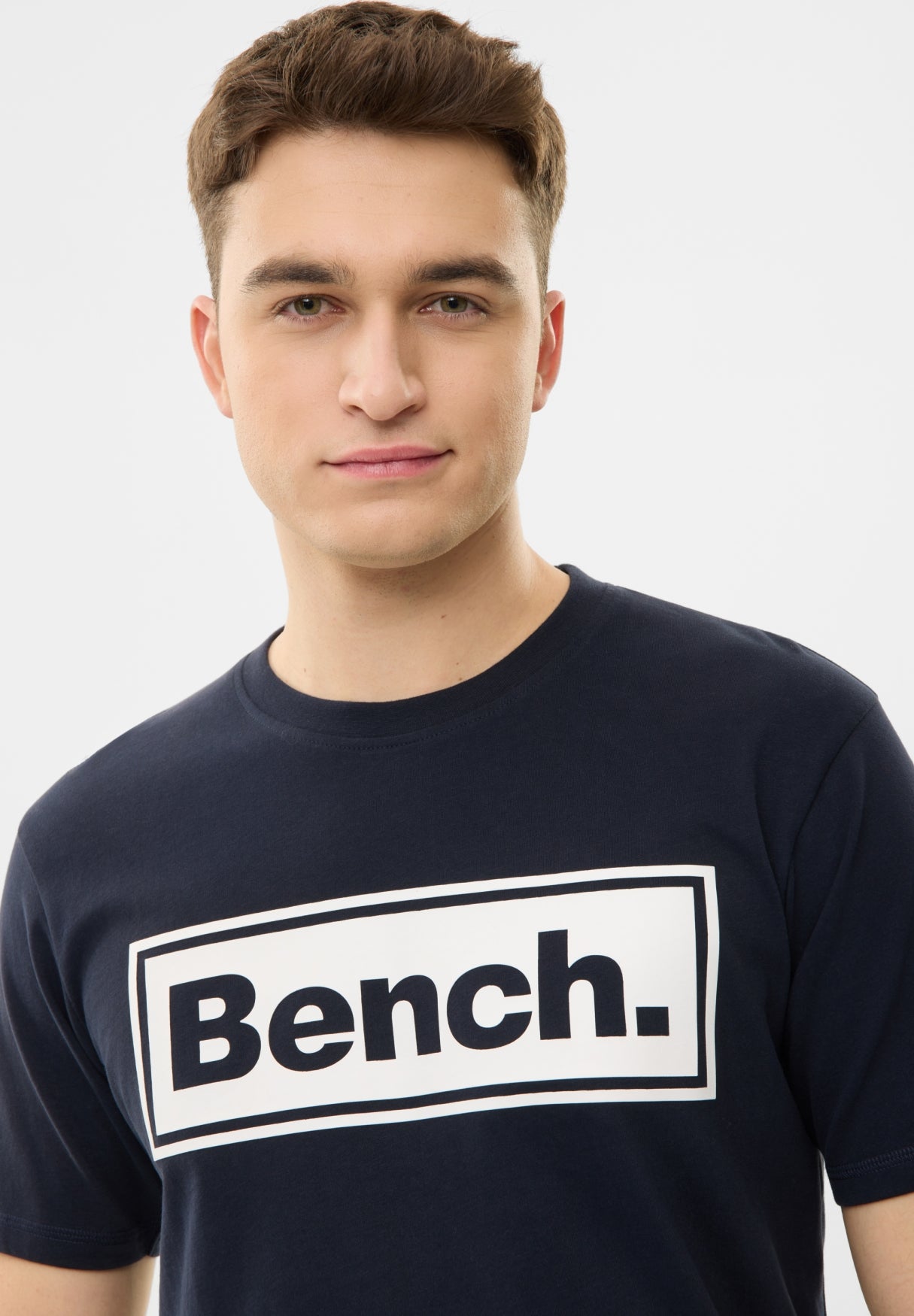 bench-madrid-herren-t-shirt-snow-white-logoprint-baumwolle image 5