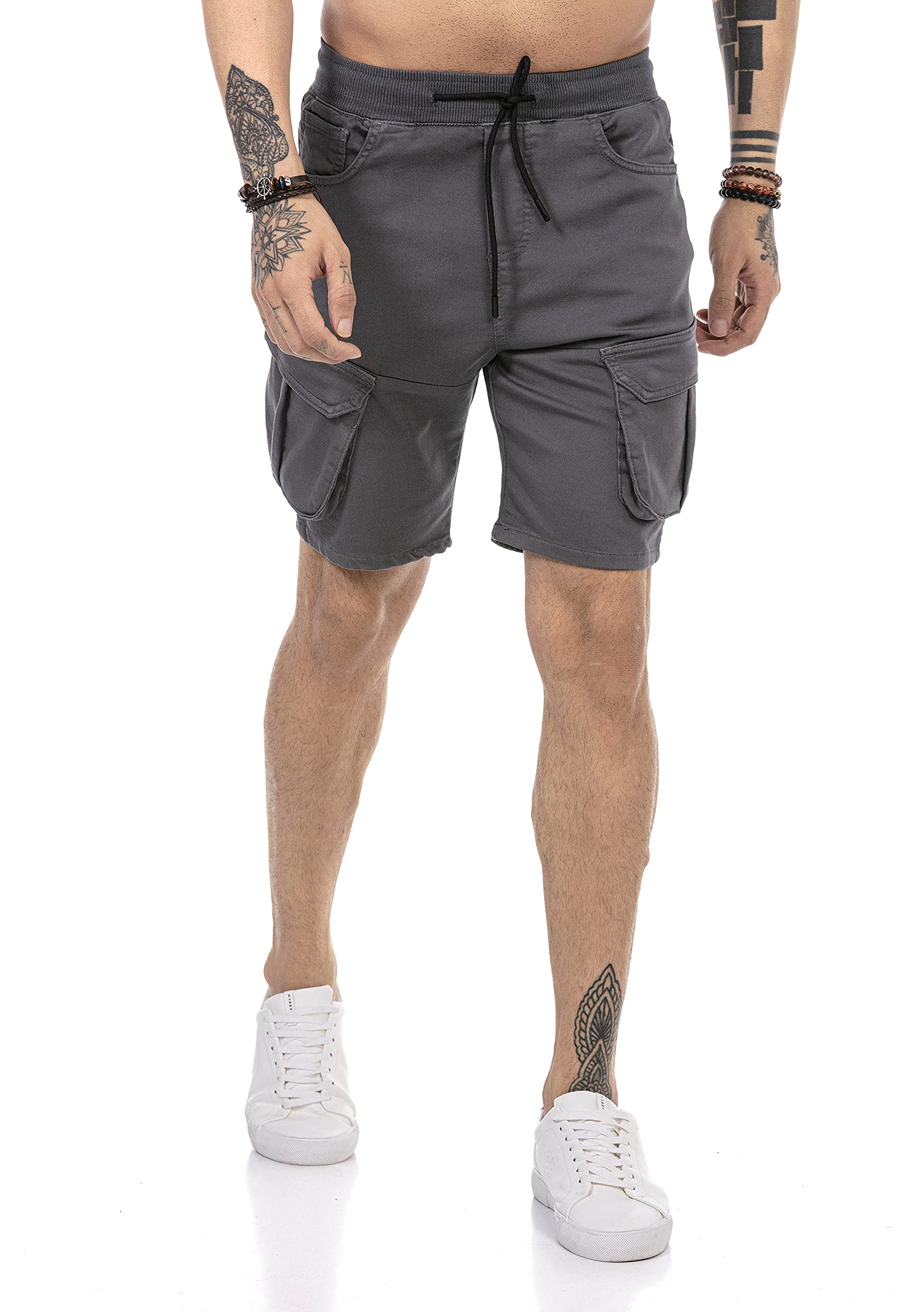 redbridge-shorts-cargoshorts-herren-blau-baumwolle image 2