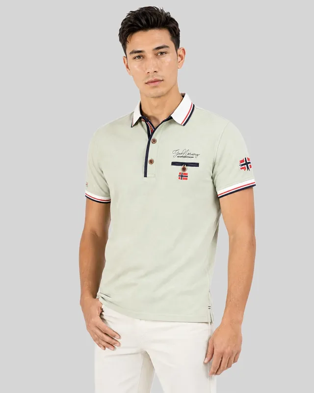 geographical-norway-kblended-herren-polo-matcha-baumwolle image 1