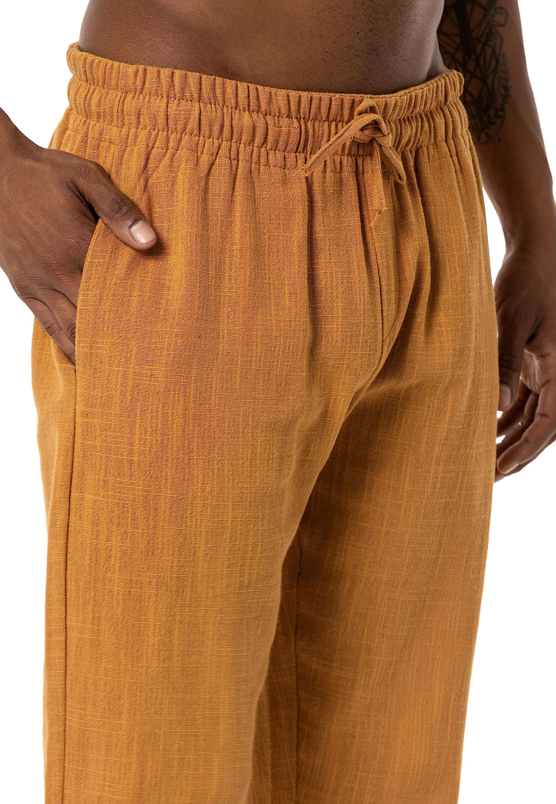 redbridge-leinenhose-freizeithose-herren-schwarz-baumwolle image 5