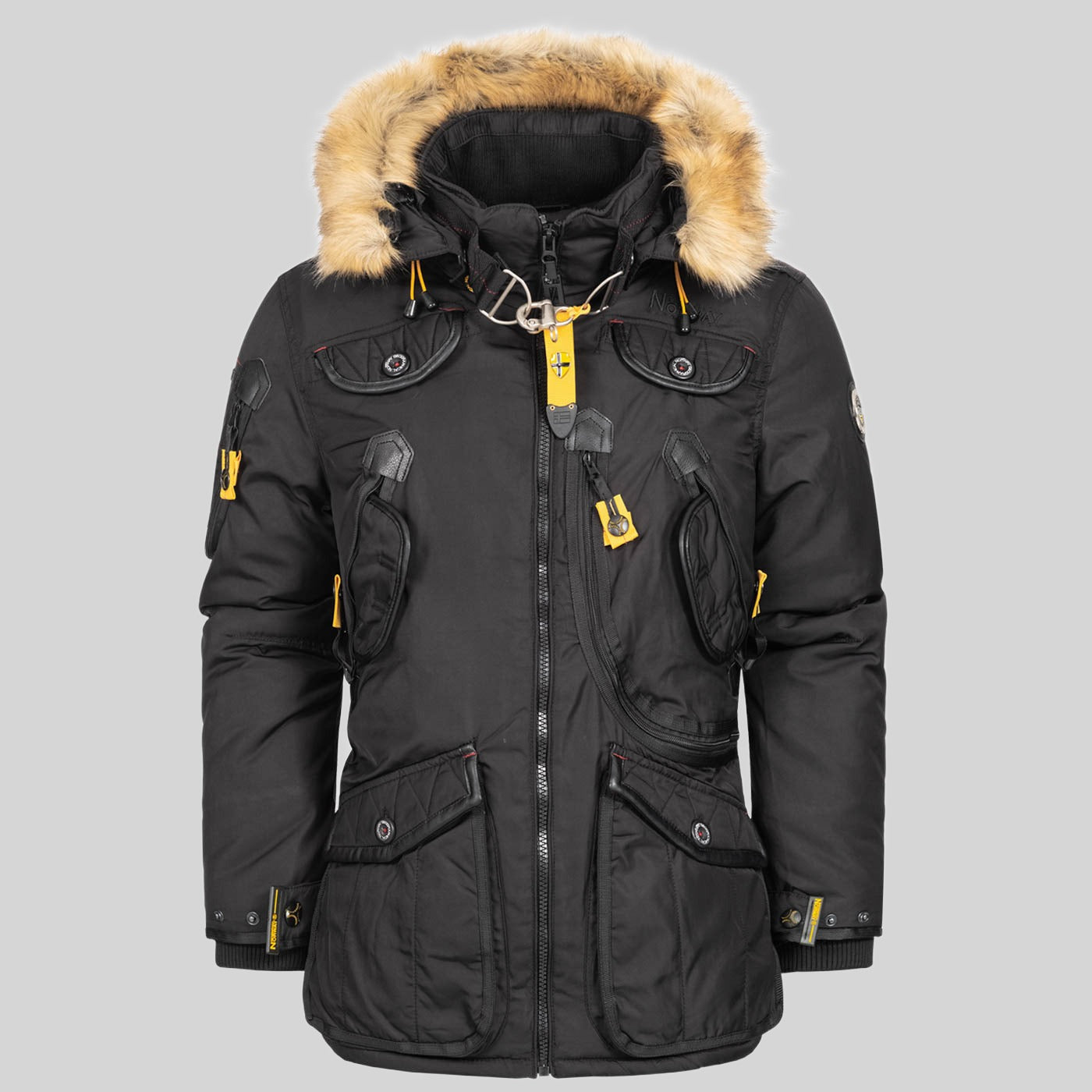 geographical-norway-agaros-parka-herren-schwarz-mit-kapuze image 4