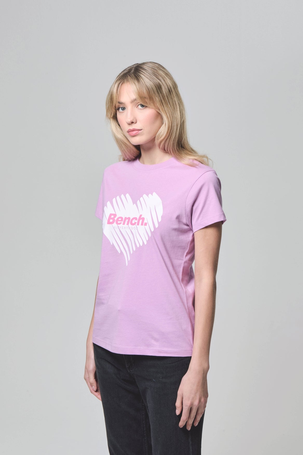 bench-miao-damen-t-shirt-violet-herz-figurbetont-baumwolle image 5