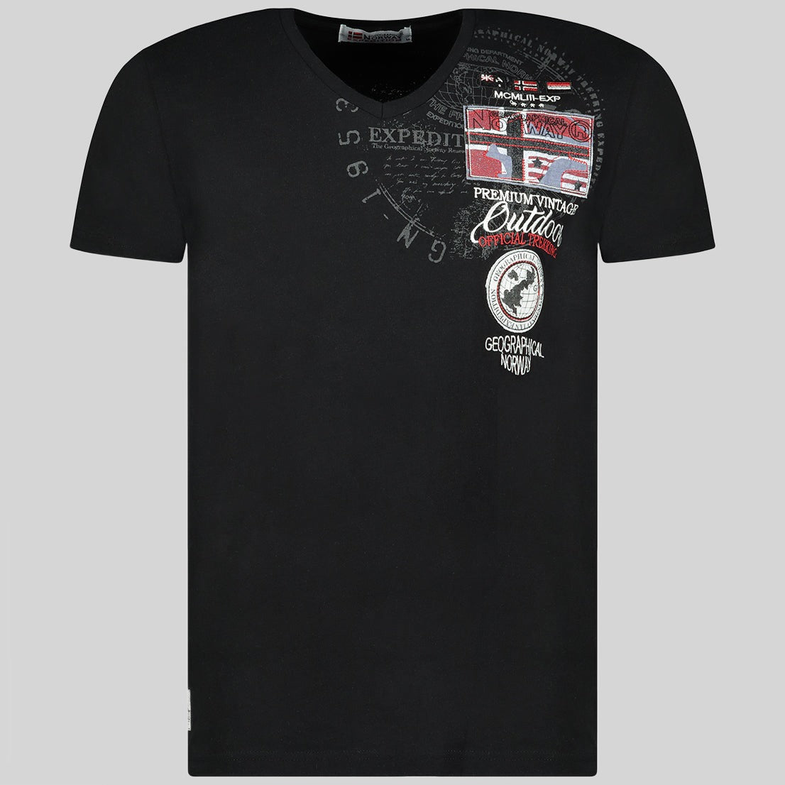 geographical-norway-jotham-t-shirt-herren-schwarz-v-ausschnitt image 4