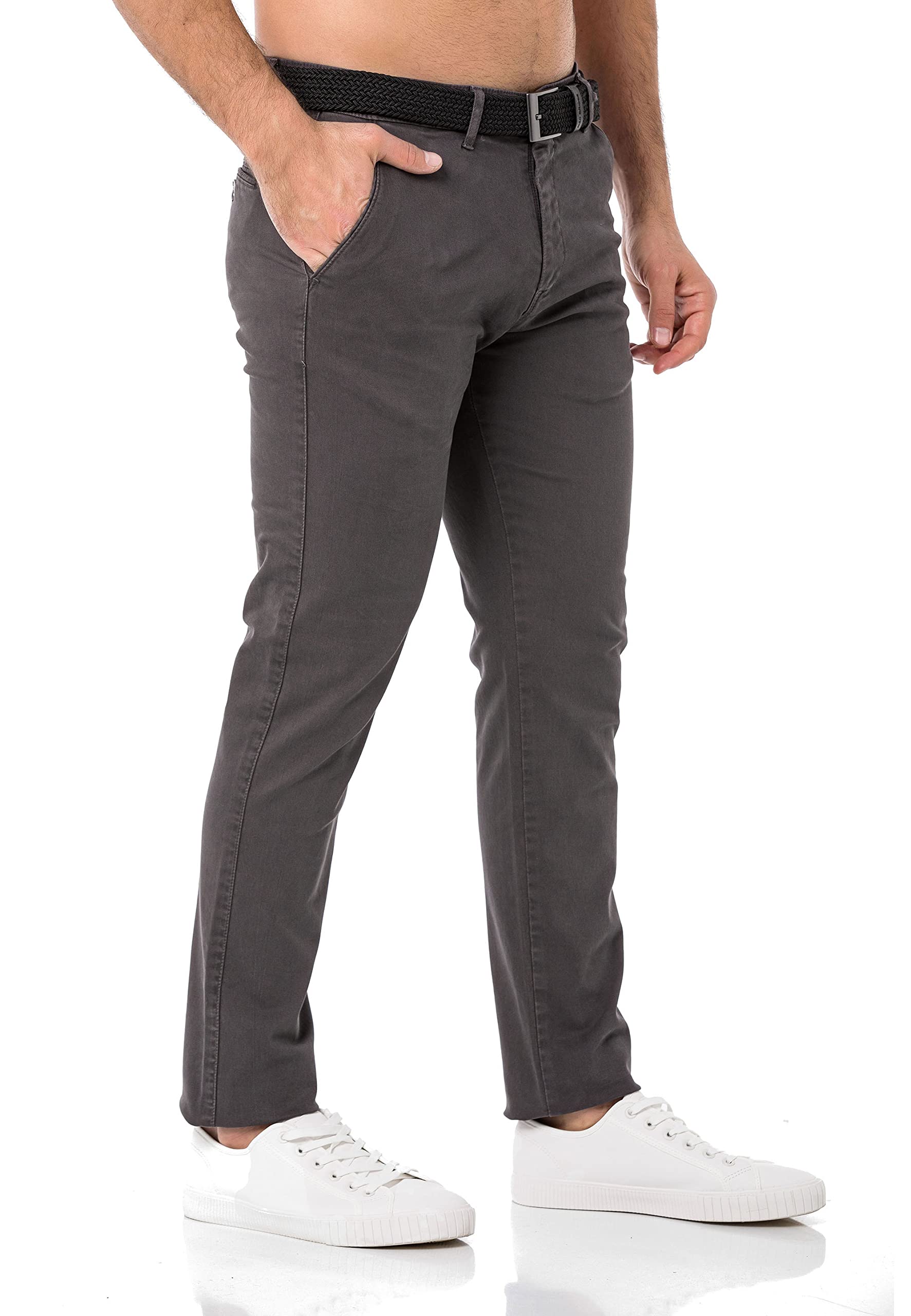 redbridge-hose-herren-chino-mit-g-rtel-khaki-29w-32l image 2