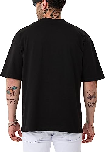 redbridge-t-shirts-t-shirt-herren-schwarz-dollar-print-baumwolle image 8