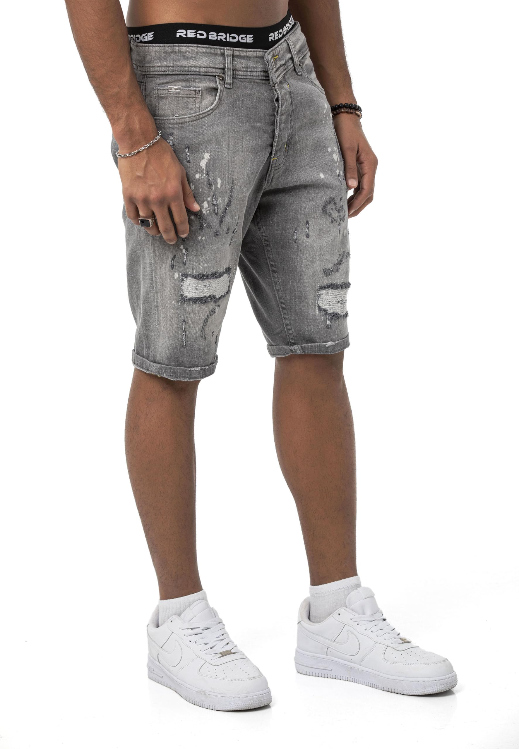 redbridge-m4896-jeans-shorts-herren-denim-destroyed image 3