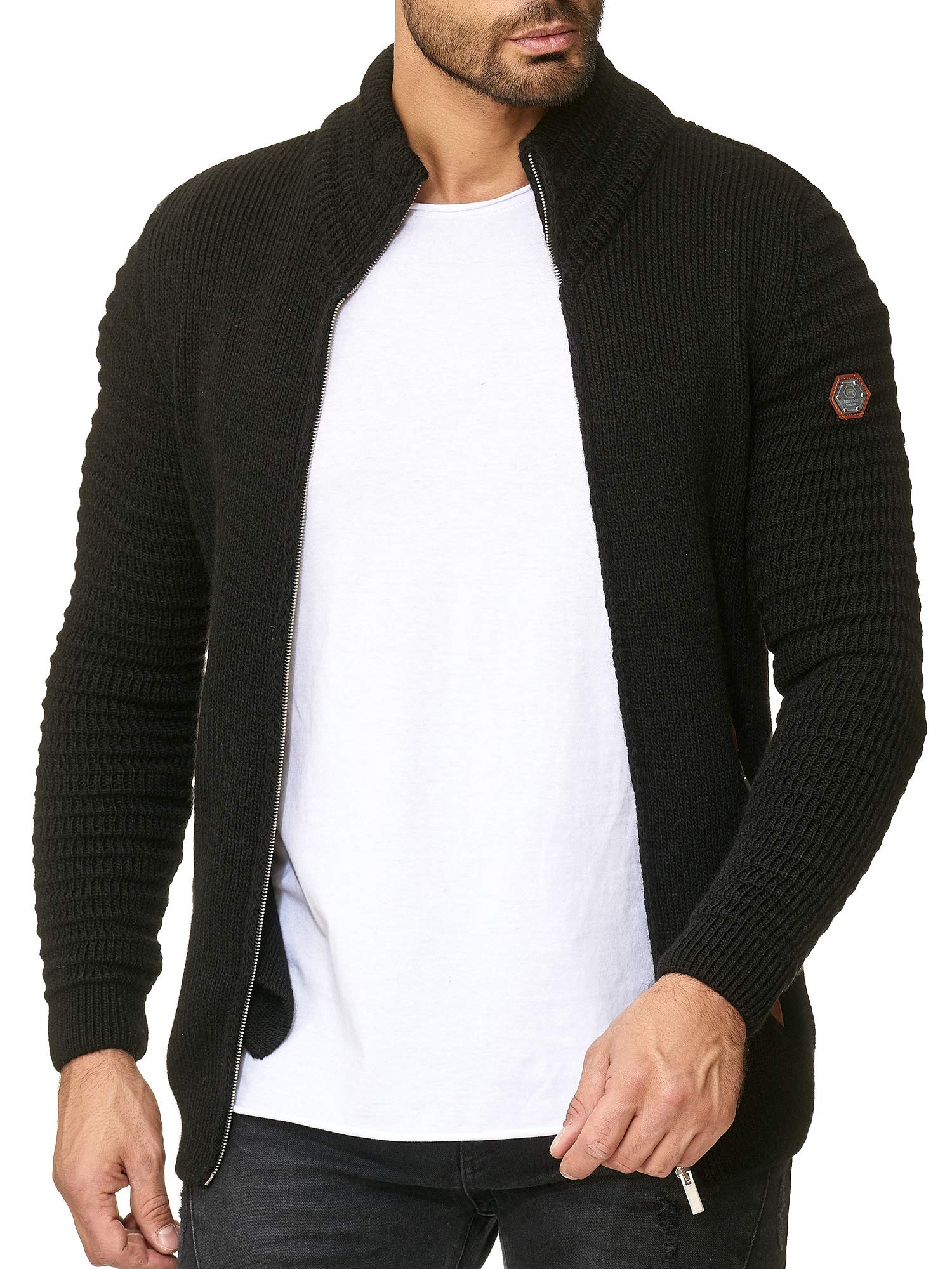 redbridge-cardigans-strickjacke-basic-luxury-stehkragen image 4