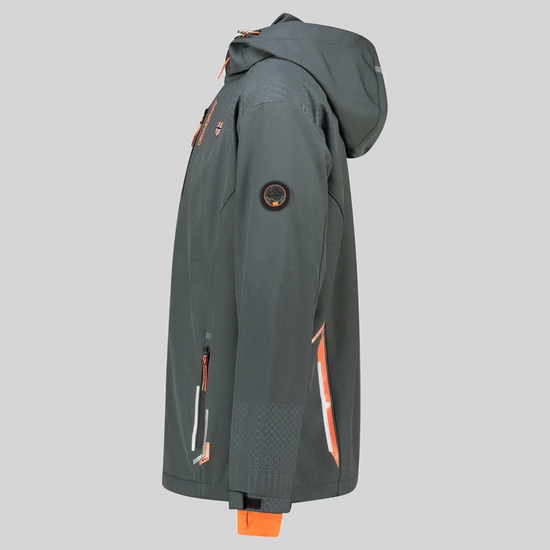 geographical-norway-trelino-herren-softshelljacke-schwarz-gr-n-kapuze image 5