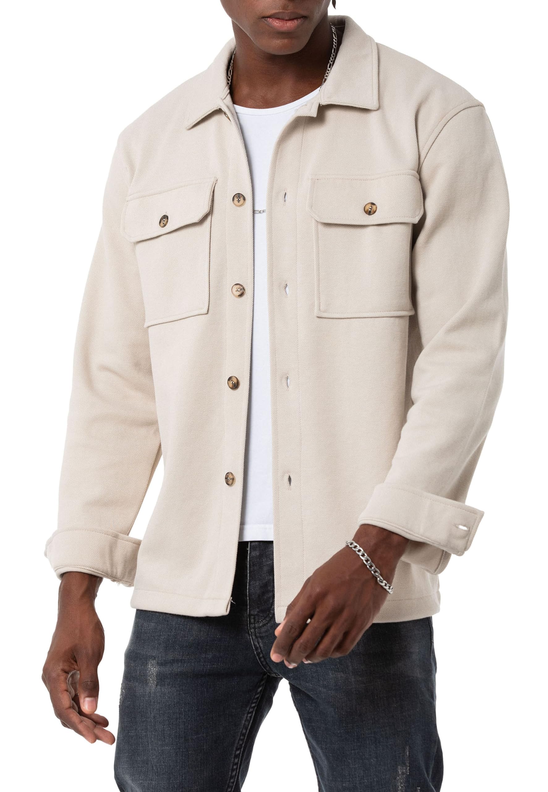 redbridge-hemden-oversized-overshirt-hemdjacke-beige-s image 1