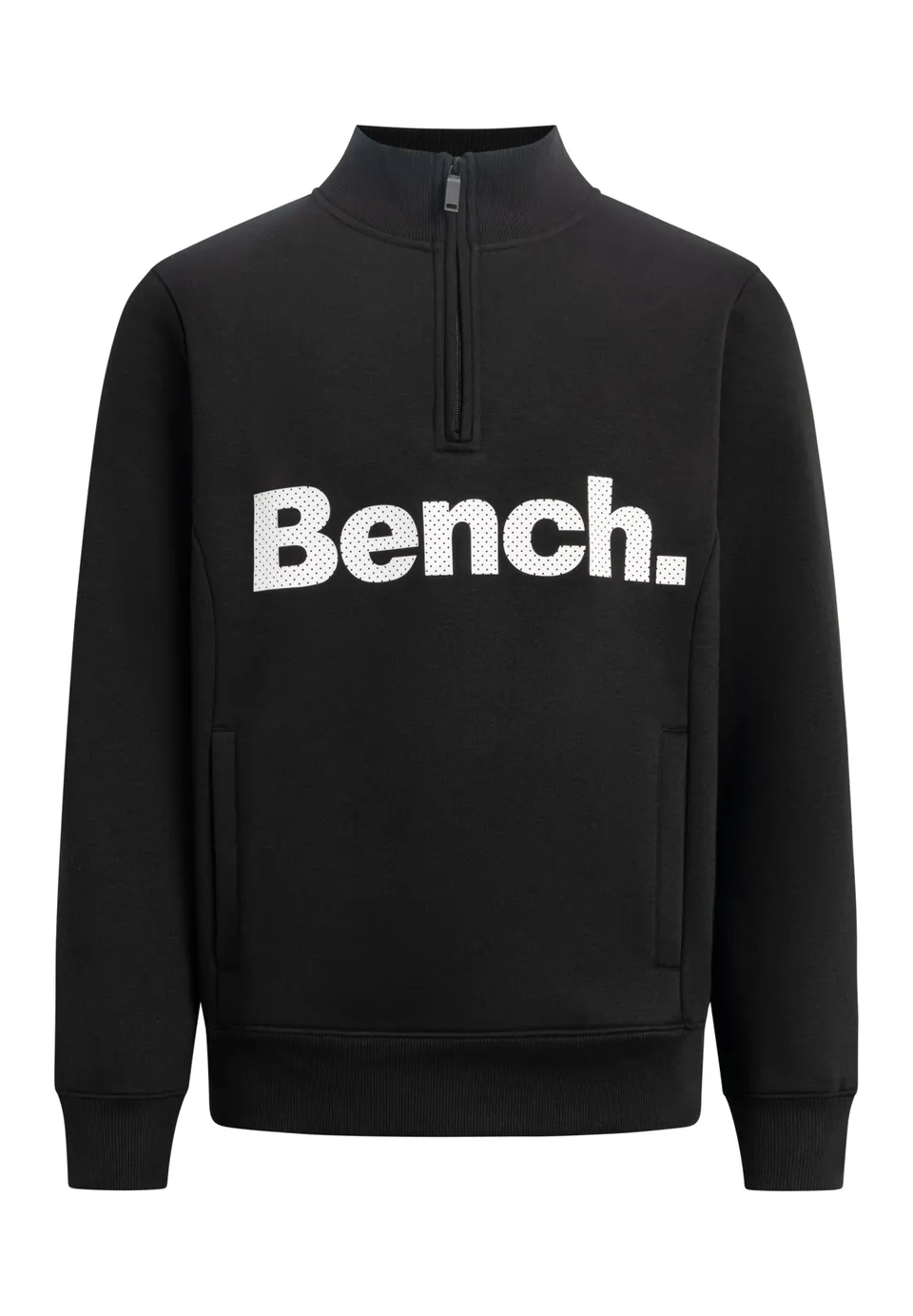 bench-plinth-sweatshirt-herren-schwarz-viertelzip image 1