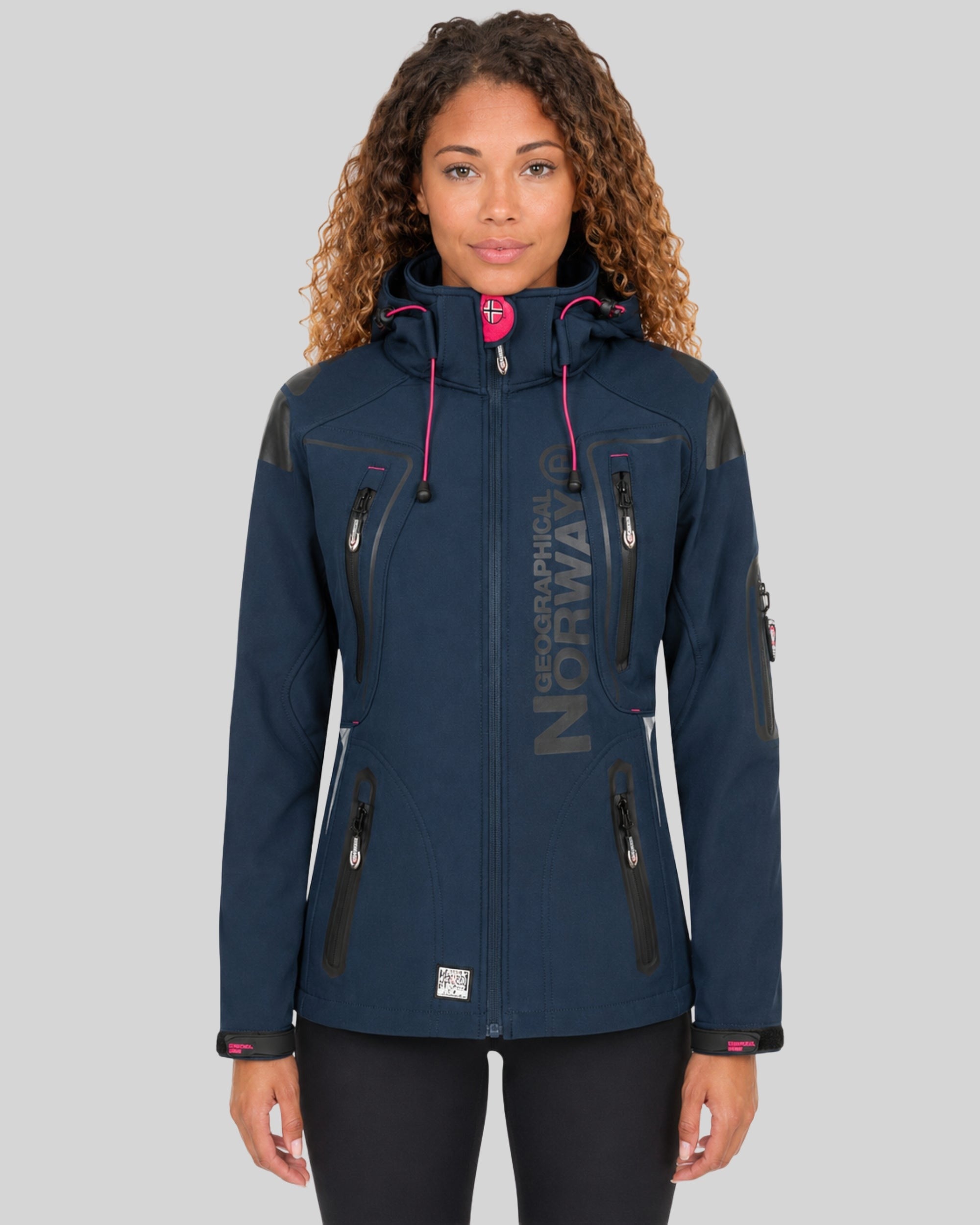 geographical-norway-tislande-softshelljacke-damen-marine-rosa image 1