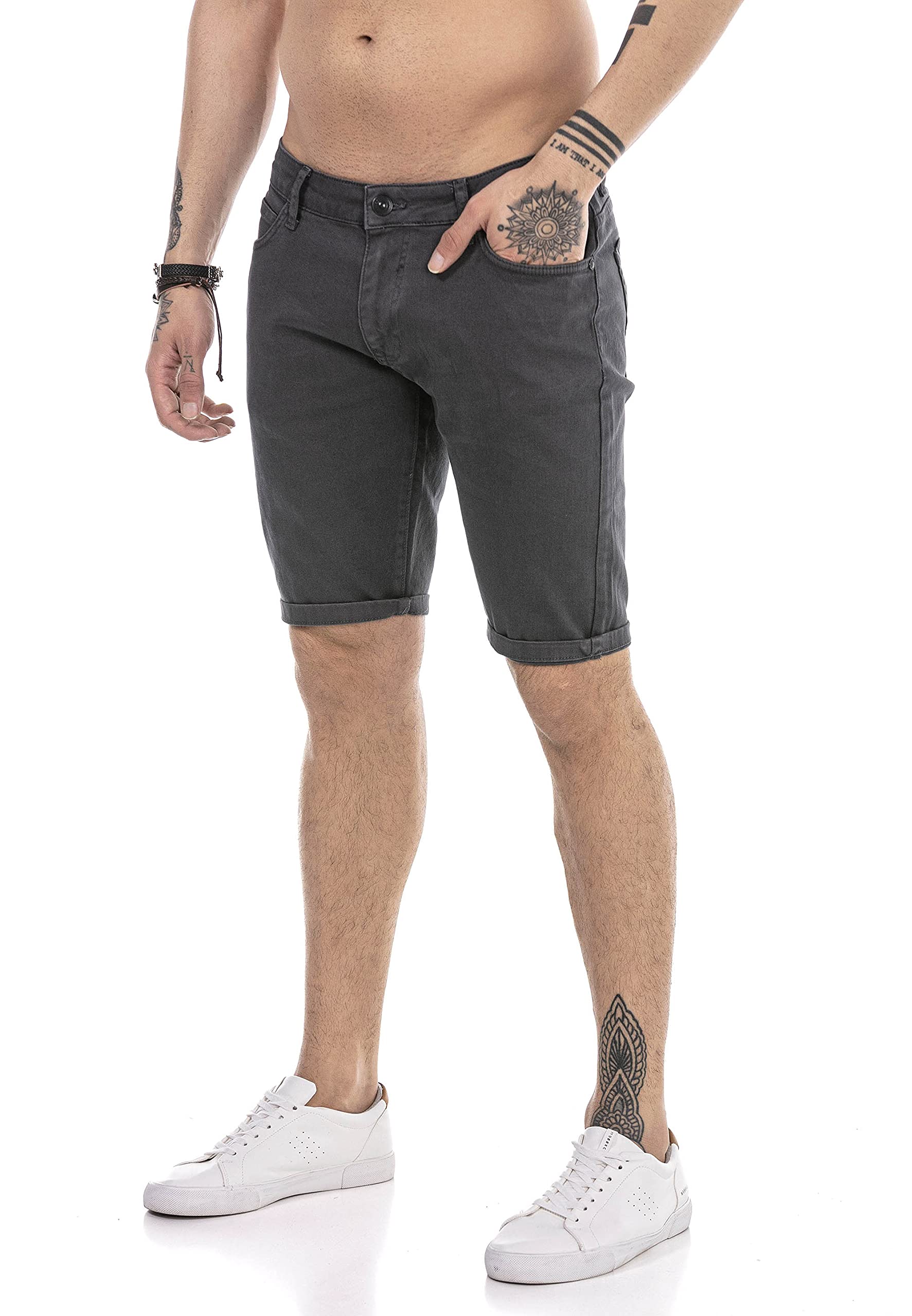 redbridge-shorts-herren-jeans-shorts-chino-look-blau image 3